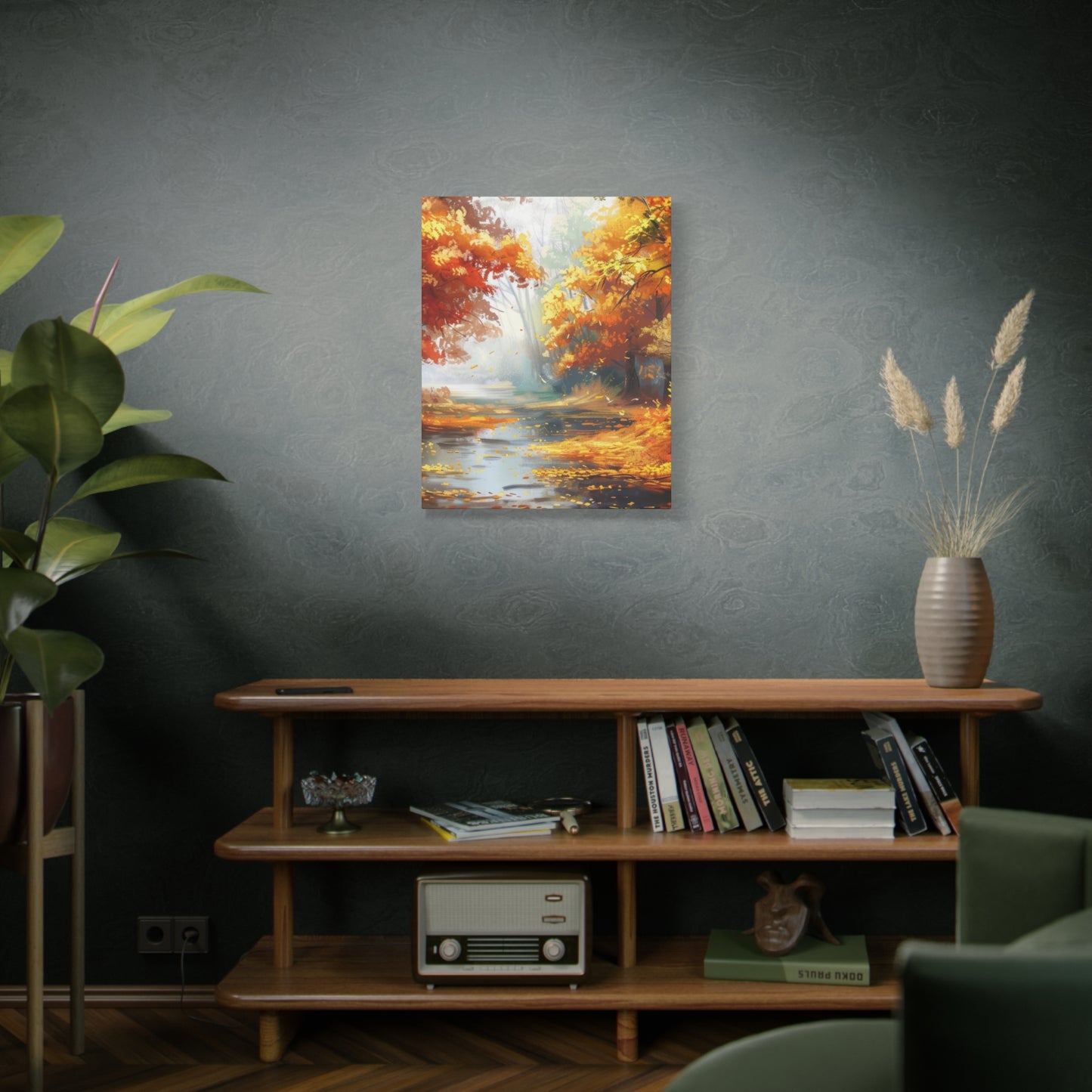 Autumn Serenity Canvas Print, Fall Decor, Home Wall Art, Nature Artwork, Gift for Nature Lovers, Cozy Decorating