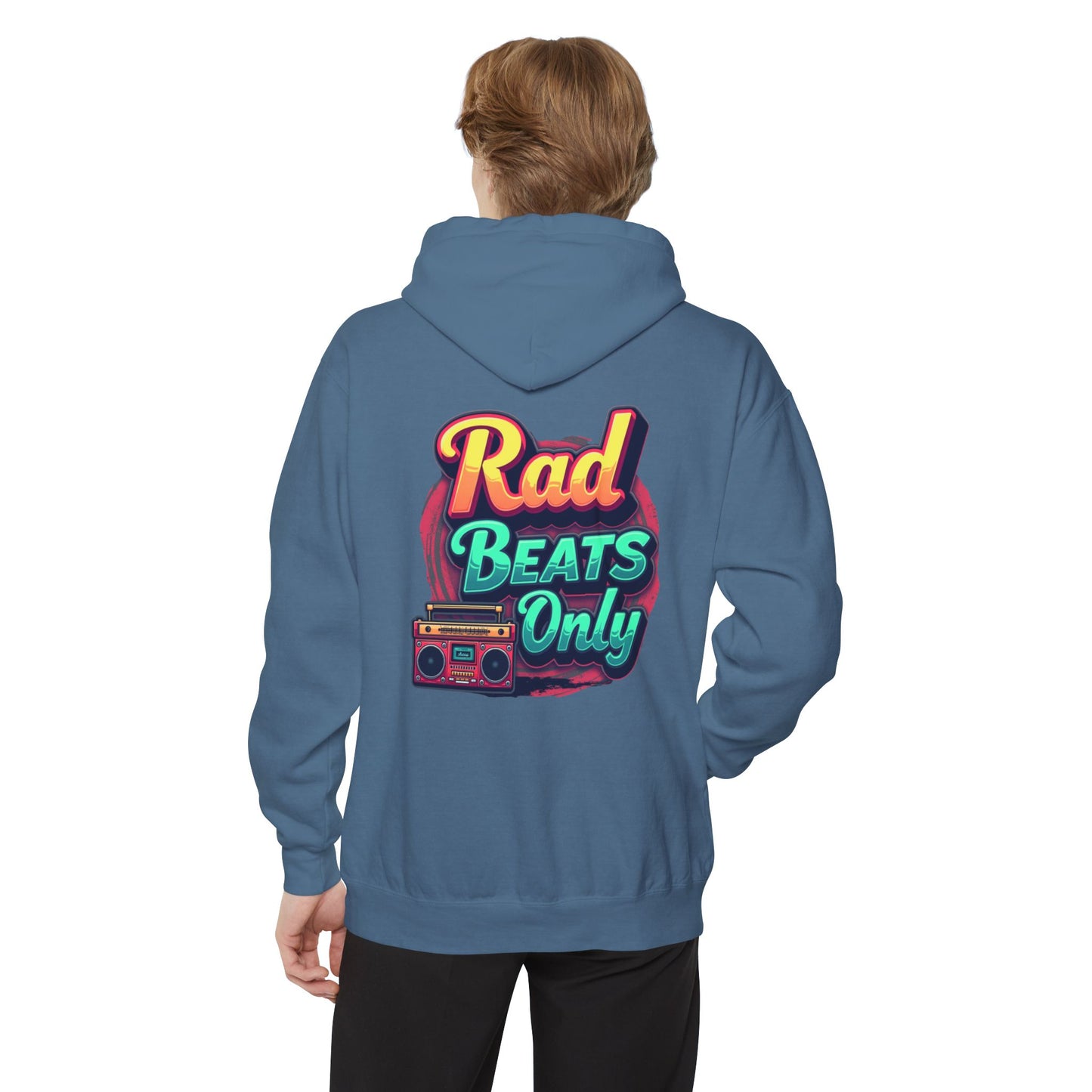 Rad Beats Unisex Hoodie, Music Lover Gift, Fun Retro Apparel, Unique Streetwear, Perfect for Casual Outfits
