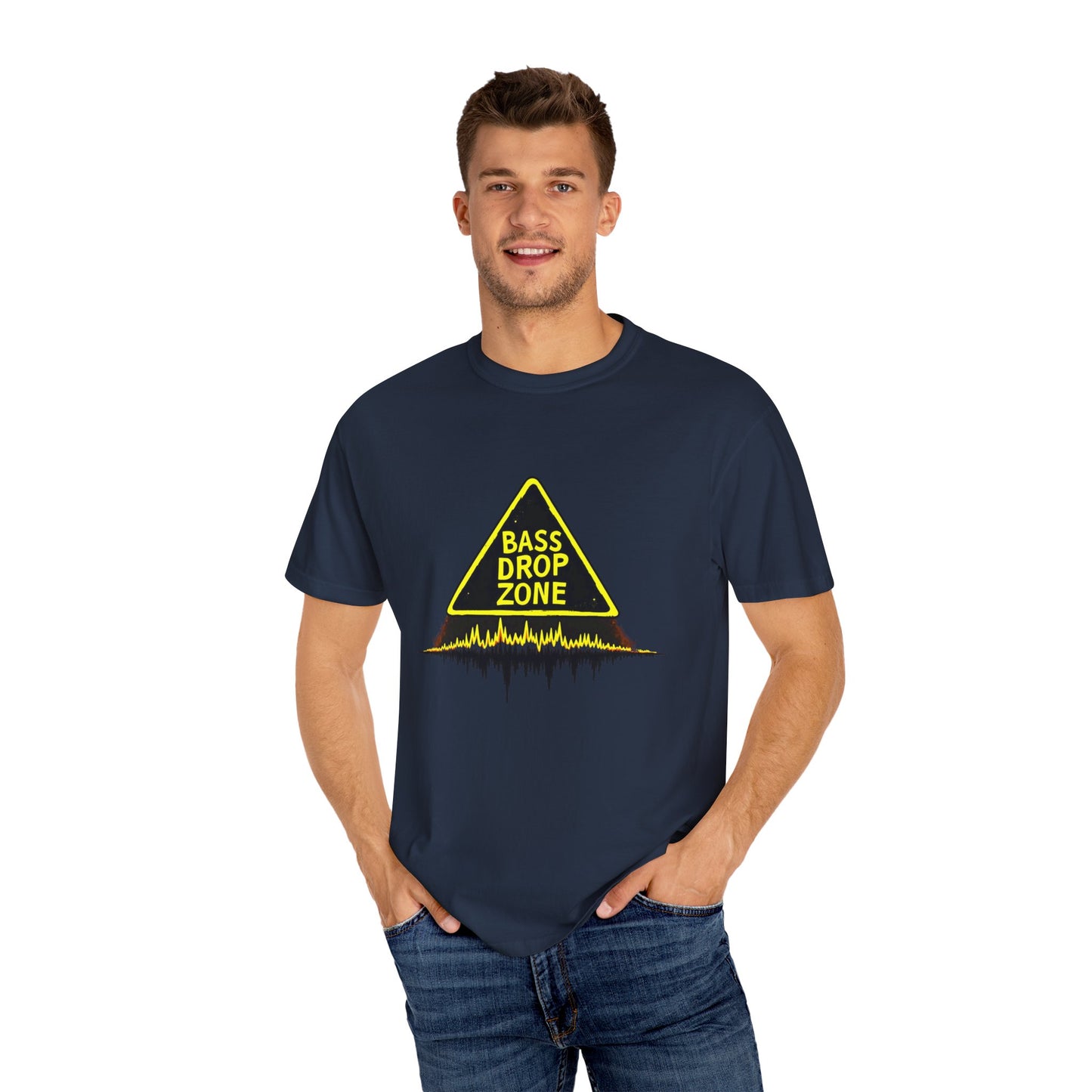 Bass Drop Zone Unisex T-Shirt, Music Lover Gift, Festival Apparel, Party Outfit, DJ Merchandise, Unique Graphic Tee