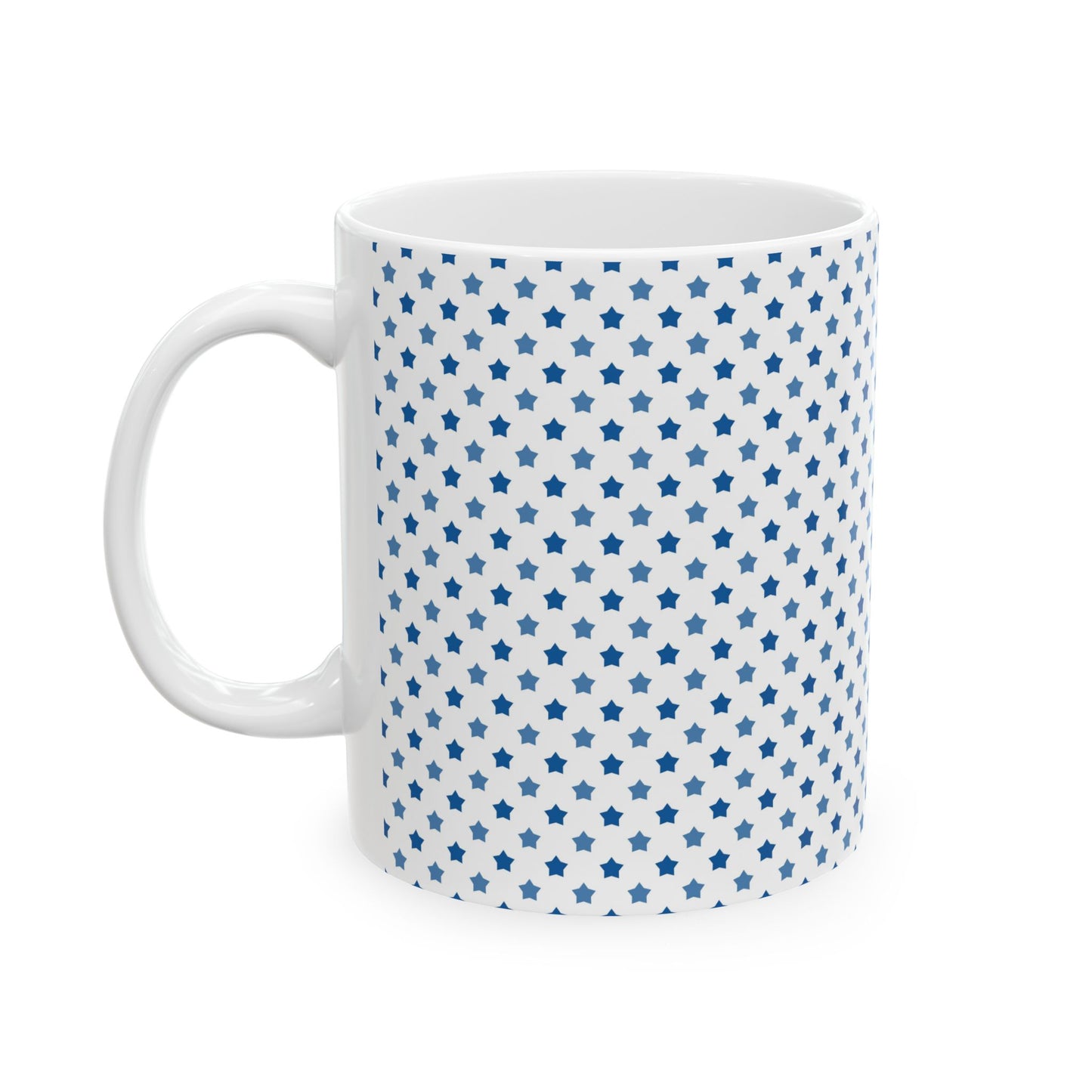 Starry Blue Ceramic Mug, Cute Coffee Cup, Gift for Her, Birthday Gift, Cozy Home Decor, Inspirational Drinkware