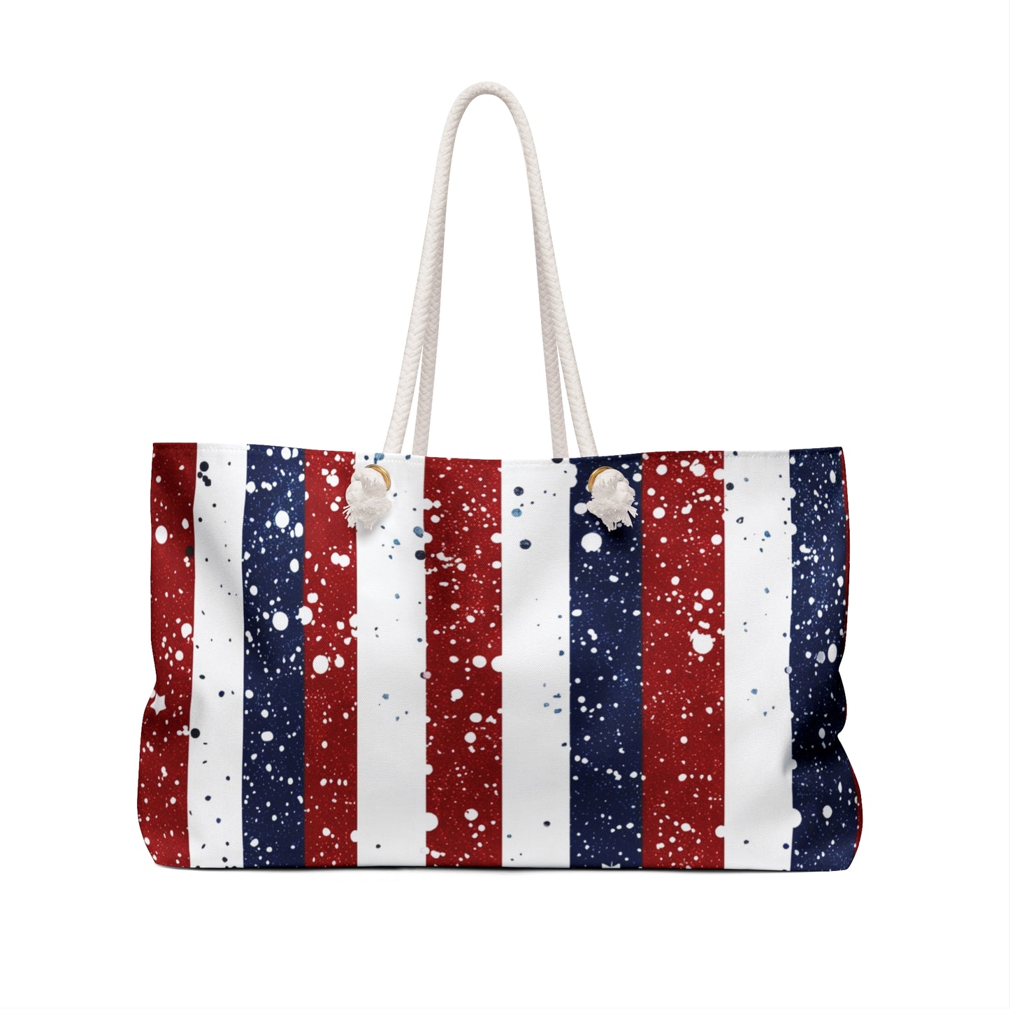 Patriotic Weekender Bag, Stylish Travel Tote, Perfect for Summer Getaways, 4th of July Celebrations, Beach Days, Weekend Trips