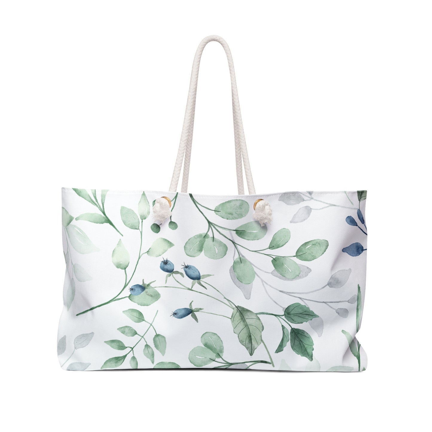 Botanical Weekender Bag, Floral Travel Tote, Eco-Friendly Weekend Bag, Nature-Inspired Carryall, Stylish Gym Bag, Gift for Travel Lovers