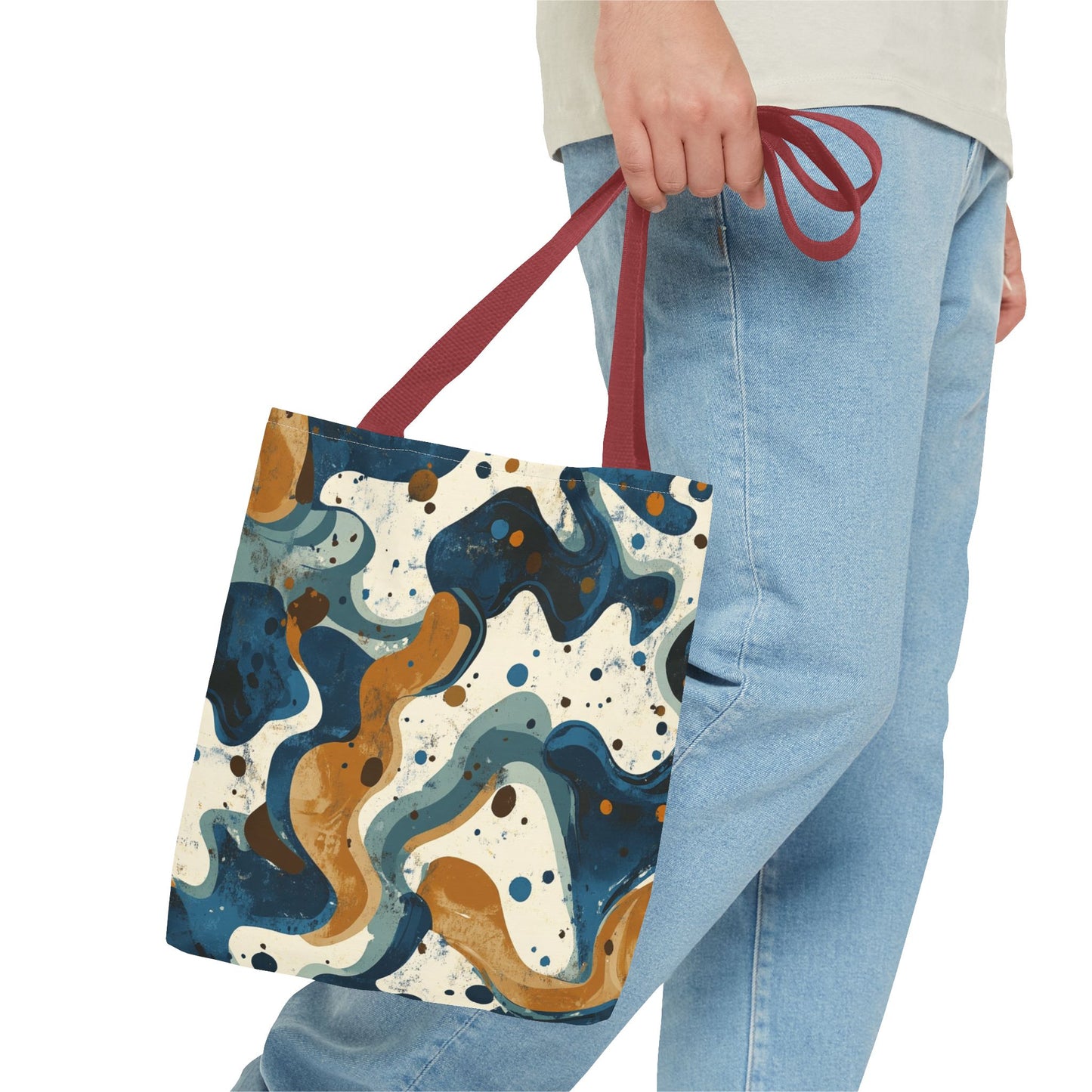 Stylish Abstract Tote Bag, Art-Inspired Carryall, Everyday Tote, Boho Chic Bag, Eco-Friendly Shopping Bag, Unique Gift Idea