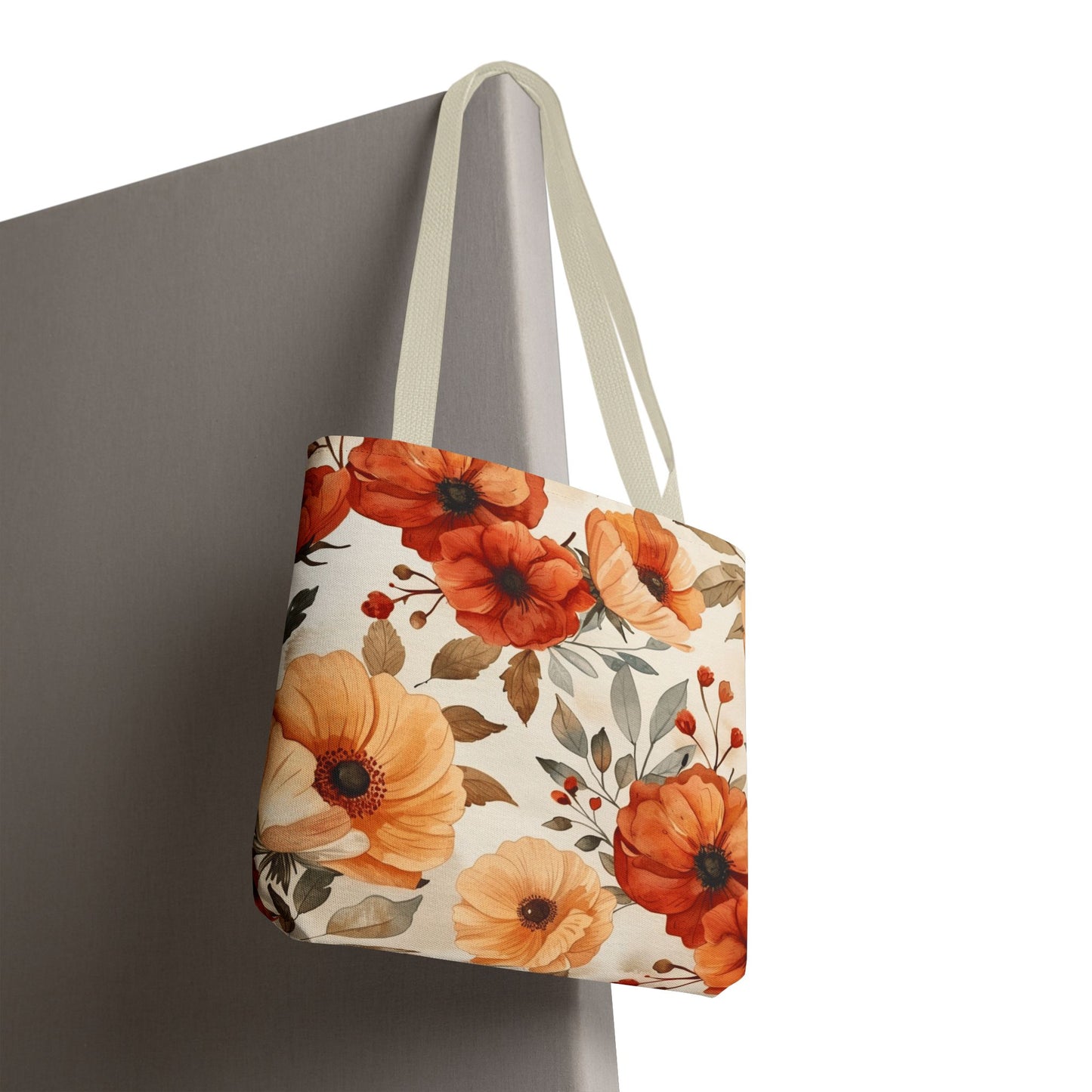 Floral Tote Bag - Boho Chic Reusable Shopping Bag, Gift for Her, Summer Beach Bag, Eco-Friendly Carryall, Everyday Handbag