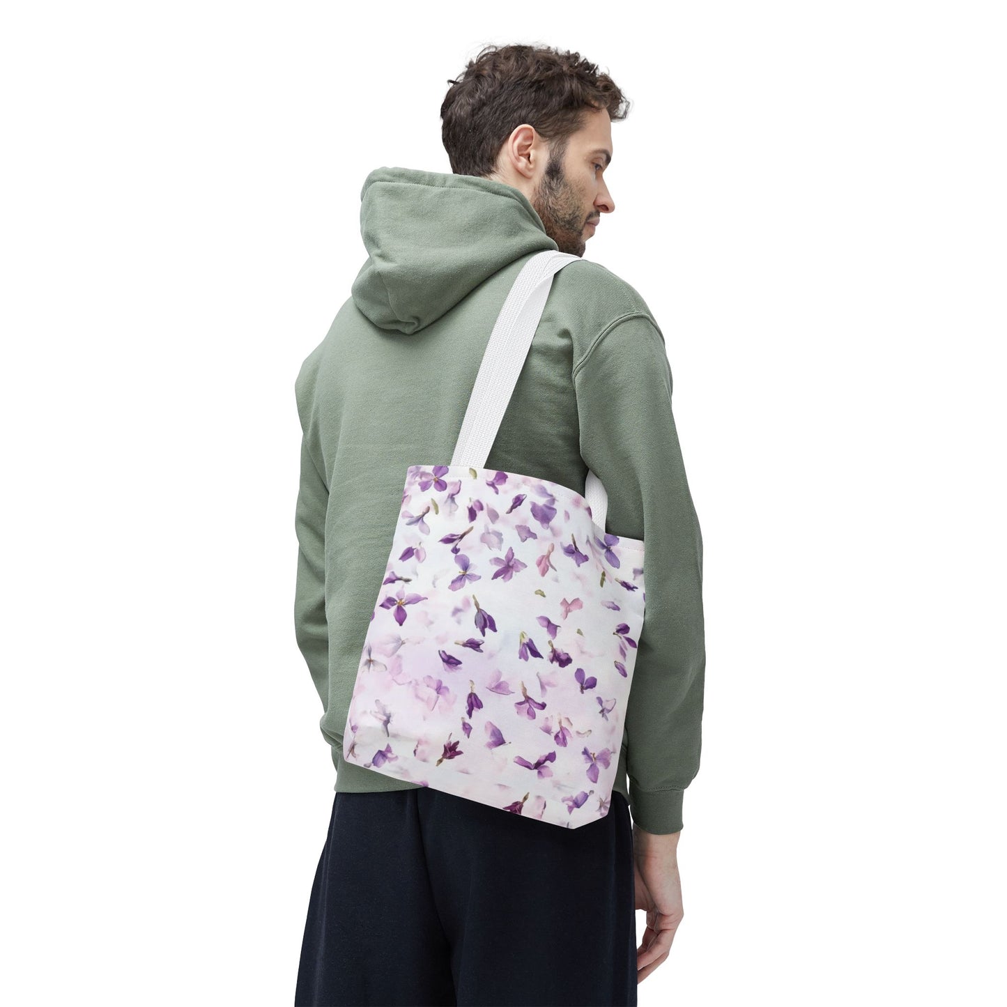 Elegant Floral Tote Bag, Stylish Shopping Bag, Reusable Eco-Friendly Tote, Perfect for Gifts, Spring & Summer Outings