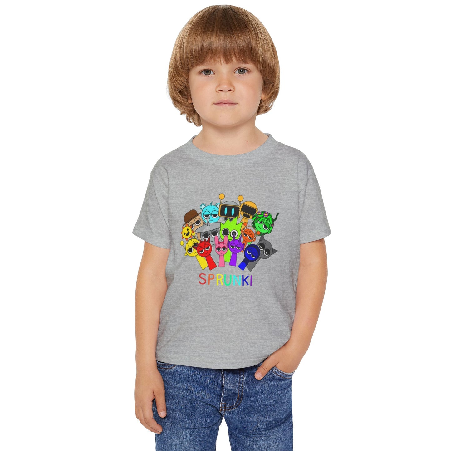 Colorful Toddler T-Shirt with Fun Characters | Kids Gift, Birthday Shirt, Holiday Apparel, Playful Outfit, Cute Tee