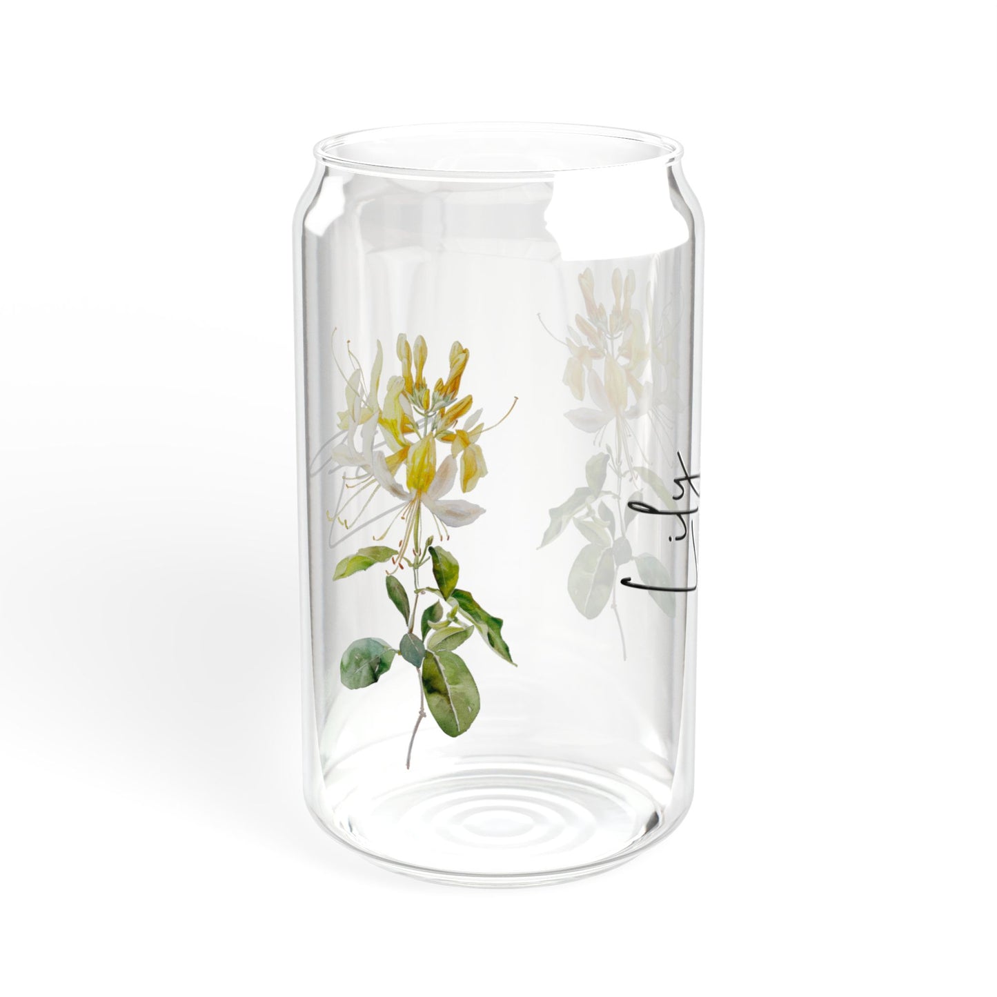 Floral Sipper Glass, 16oz - Perfect for Summer Parties, Personalized Gift, Eco-Friendly Hydration, Wedding Favors, Home Decor