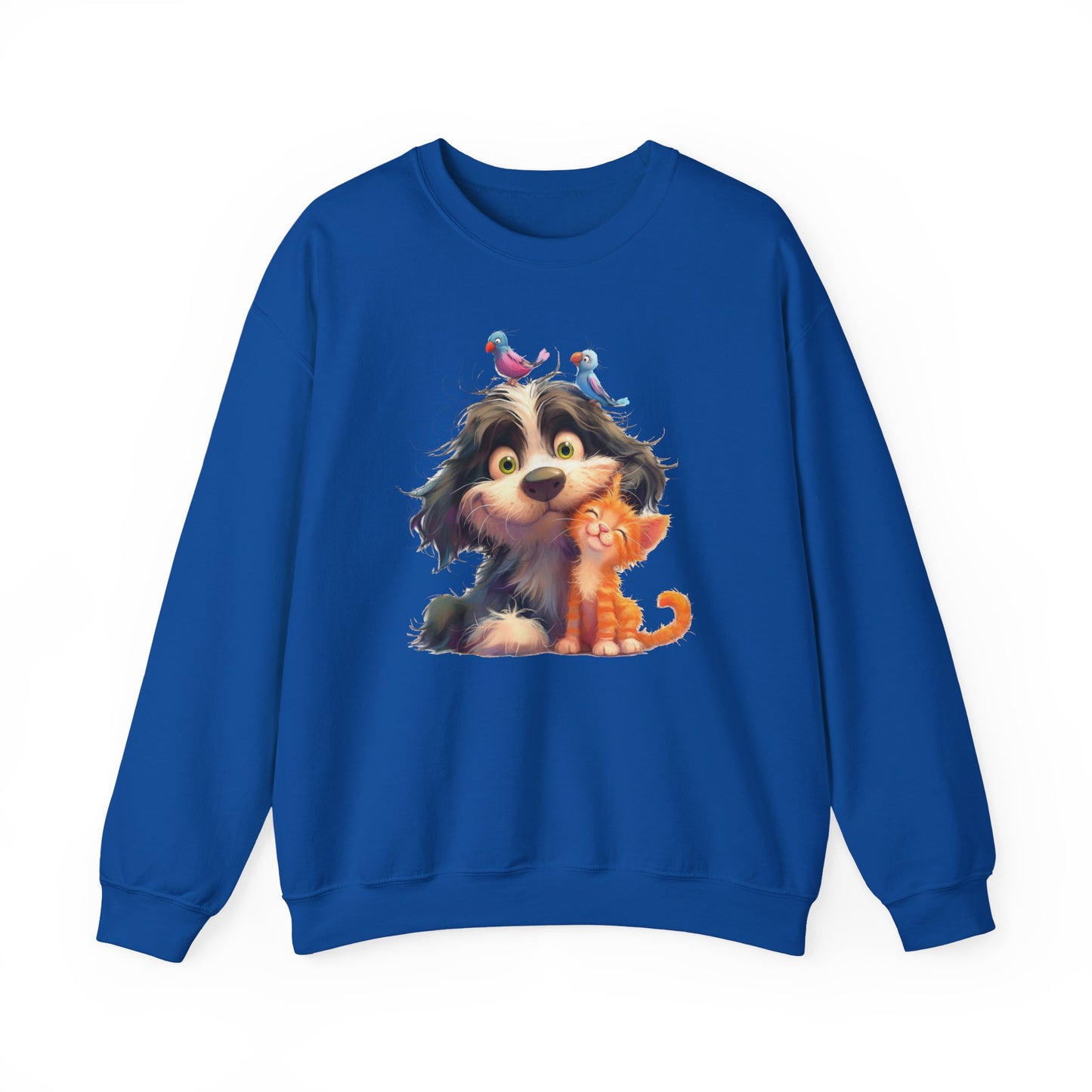 Cozy Pet Lovers Sweatshirt, Cute Animal Crewneck, Gift for Cat Dog Mom, Funny Pet Sweatshirt, Relaxed Fit Unisex Top