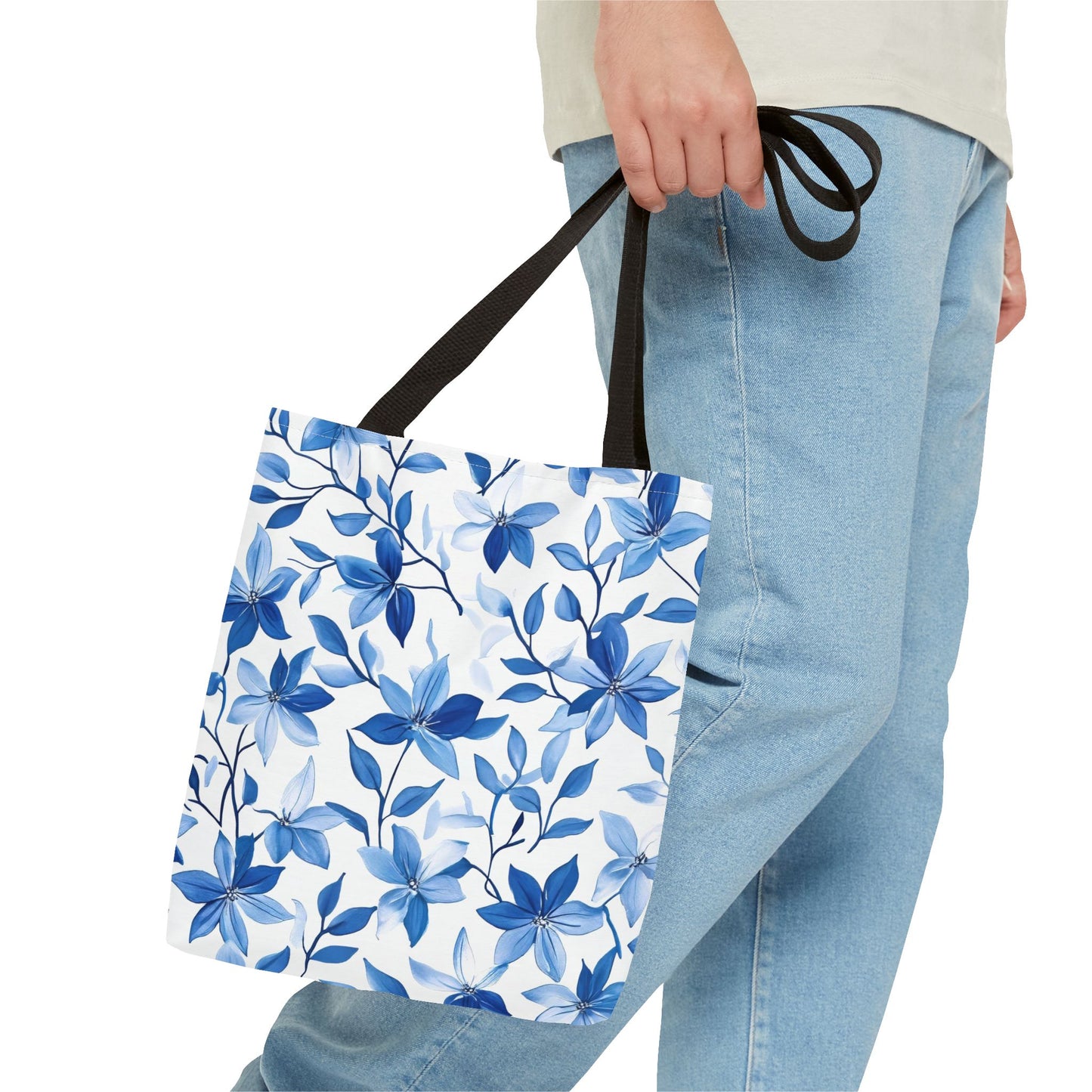 Charming Floral Tote Bag, Reusable Shopping Bag, Eco-Friendly, Gift for Her, Stylish Everyday Bag