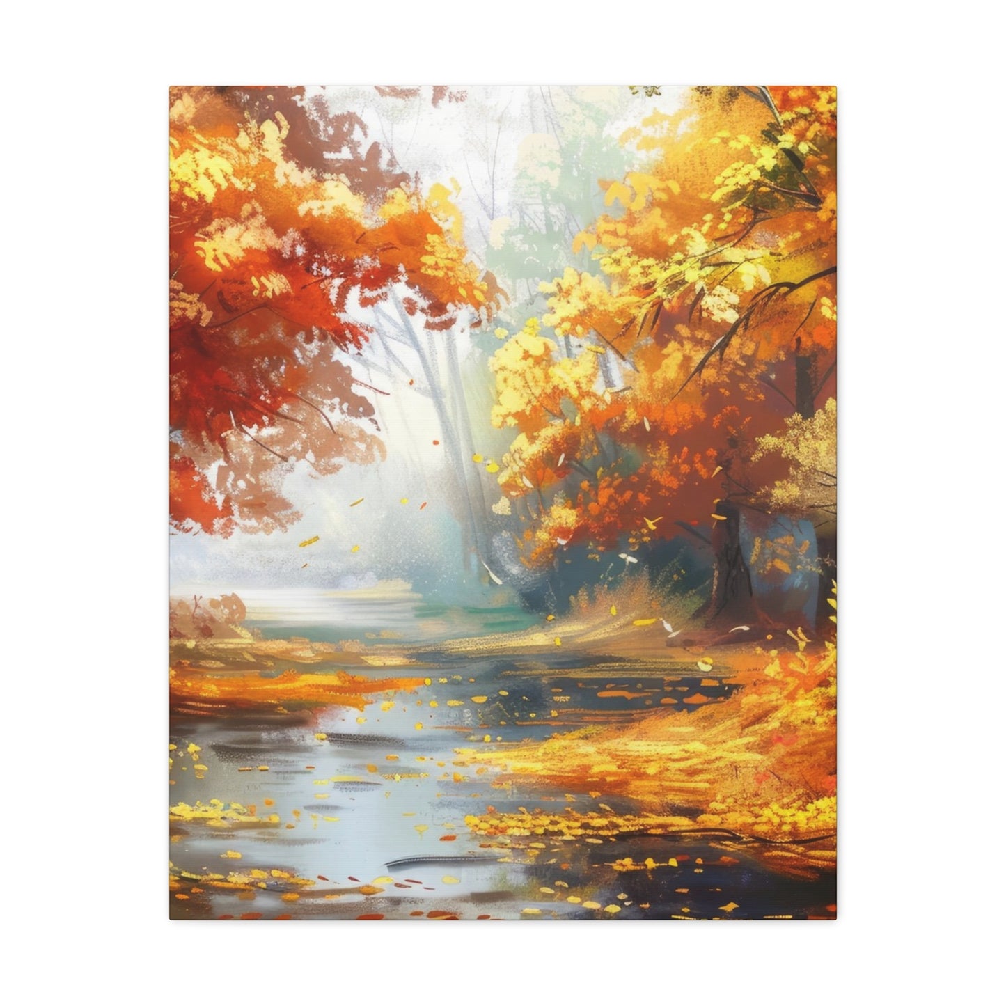 Autumn Serenity Canvas Print, Fall Decor, Home Wall Art, Nature Artwork, Gift for Nature Lovers, Cozy Decorating