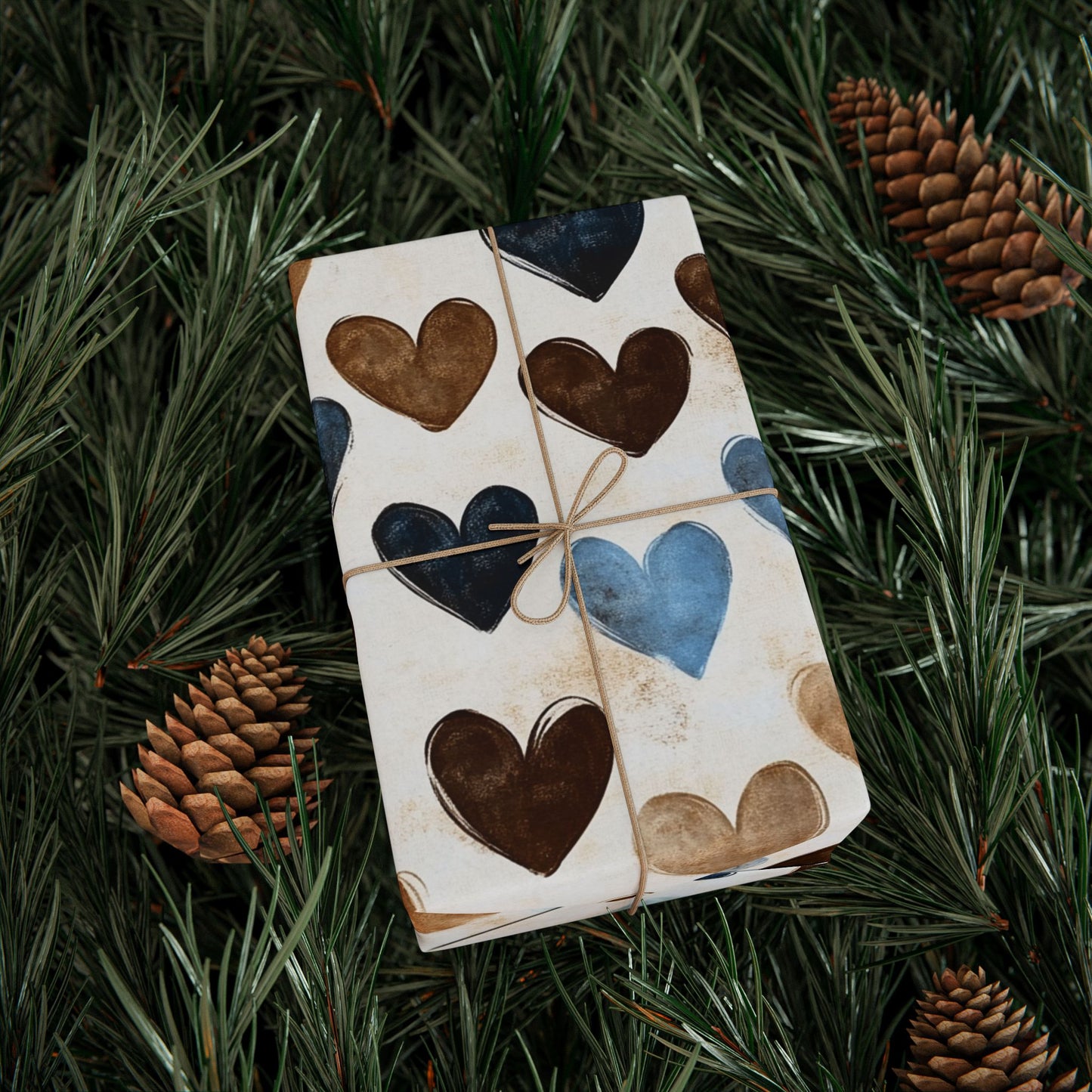 Heart Pattern Wrapping Paper, Gift Wrap, Birthday Pack, Eco-Friendly Wrapping, Valentine's Day Decor, Holiday Gift Ideas