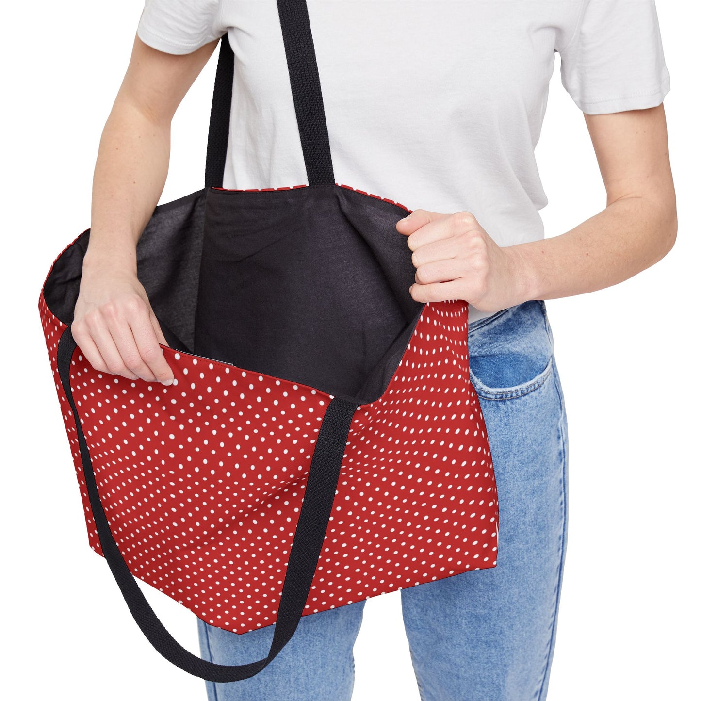 Chic Polka Dot Weekender Tote Bag | Travel, Beach, Gym Essentials, Stylish Carryall, Gift for Her