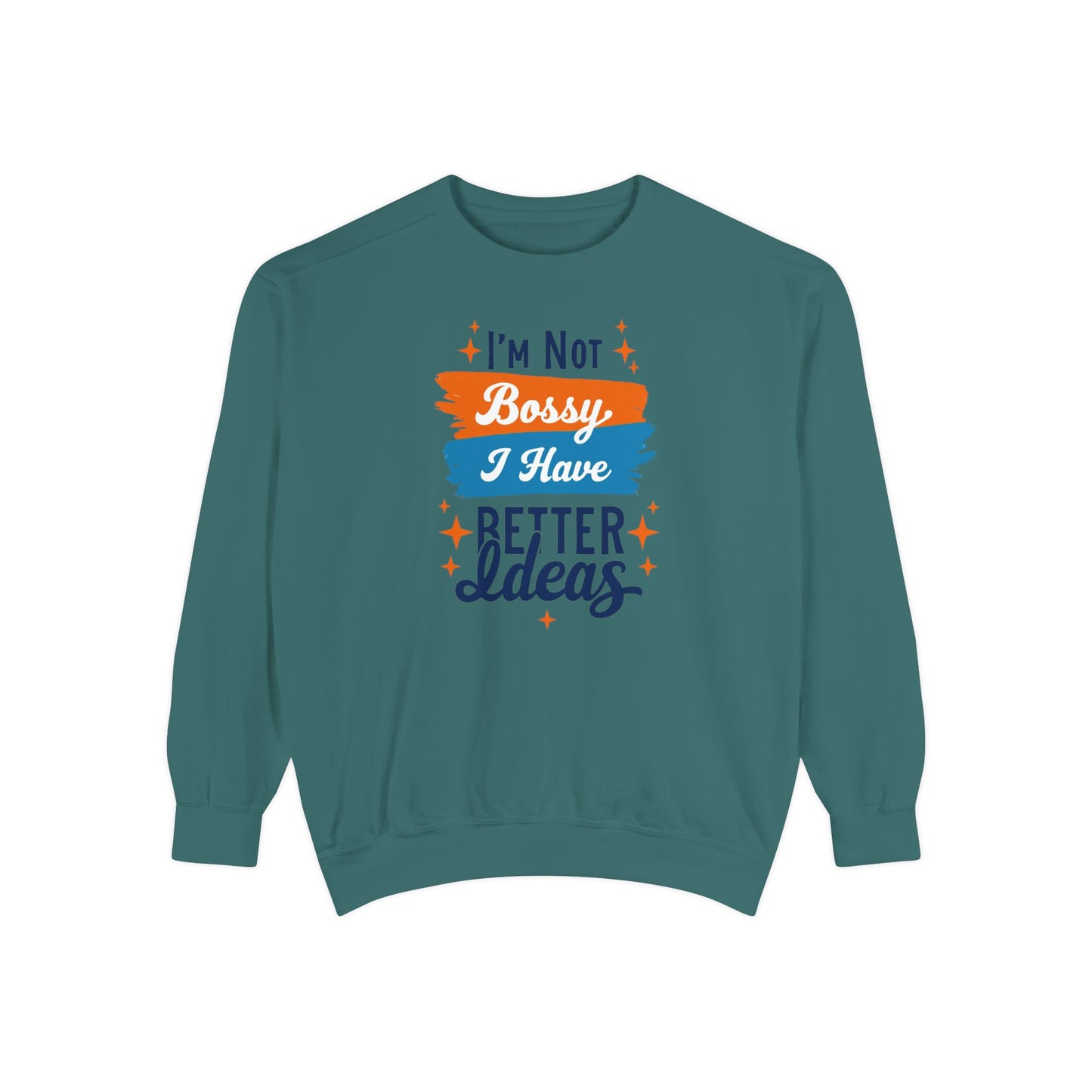 Bossy Ideas Unisex Sweatshirt - Cozy Gift for Friends, Funny Casual Wear, Unique Birthday Present, Relaxed Fit, Cool Motivational Apparel