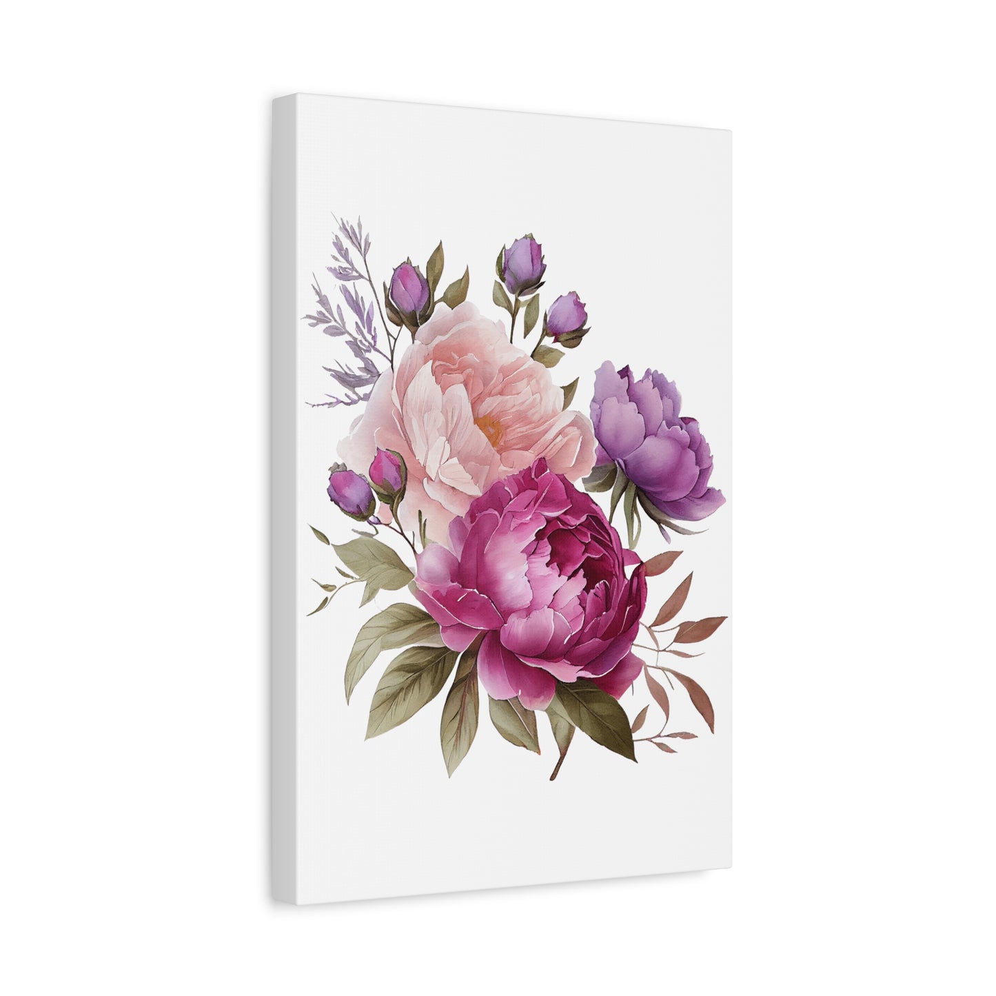 Floral Wall Art Canvas, Home Decor, Gift for Her, Peony Art, Living Room Decoration, Mothers Day