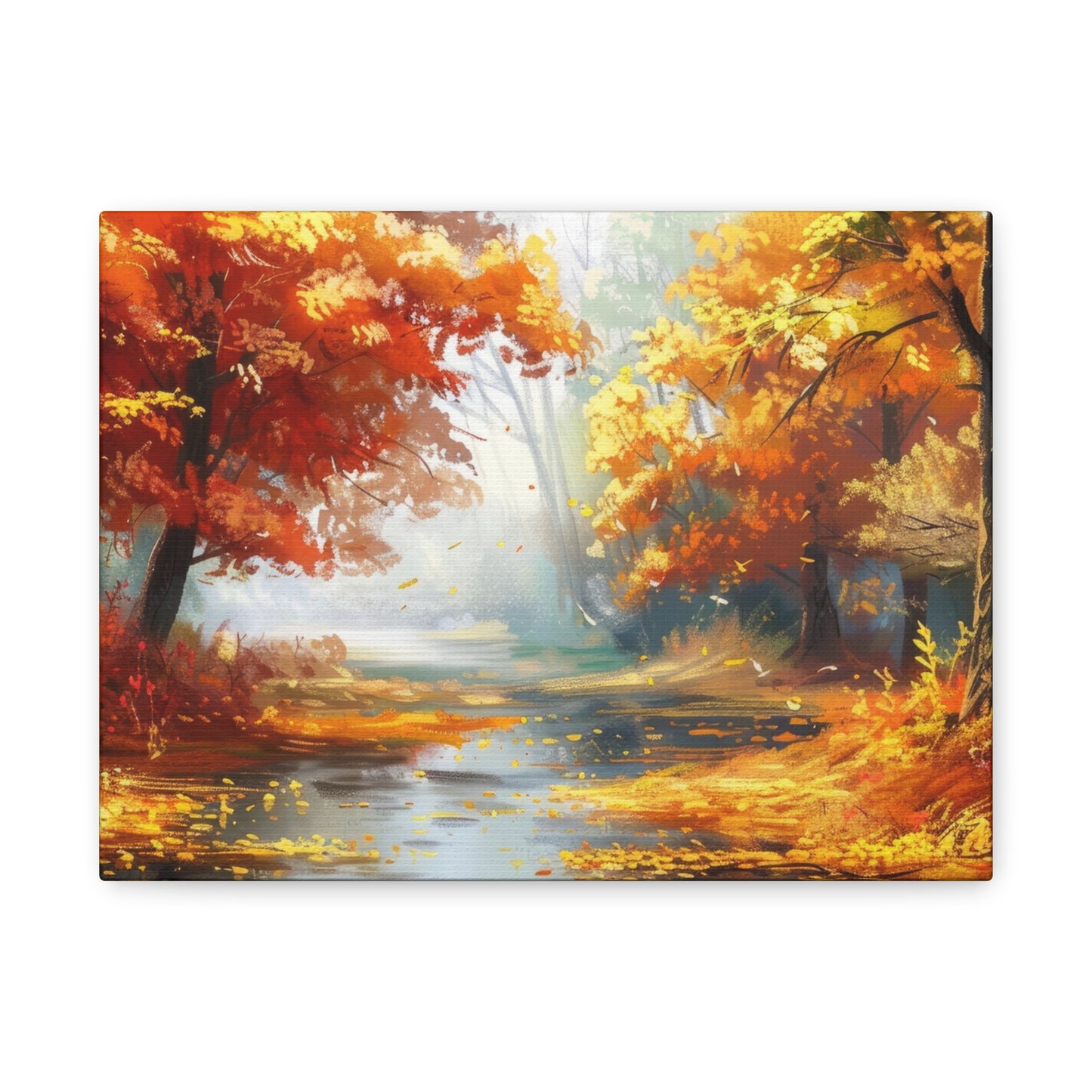 Autumn Serenity Canvas Print, Fall Decor, Home Wall Art, Nature Artwork, Gift for Nature Lovers, Cozy Decorating