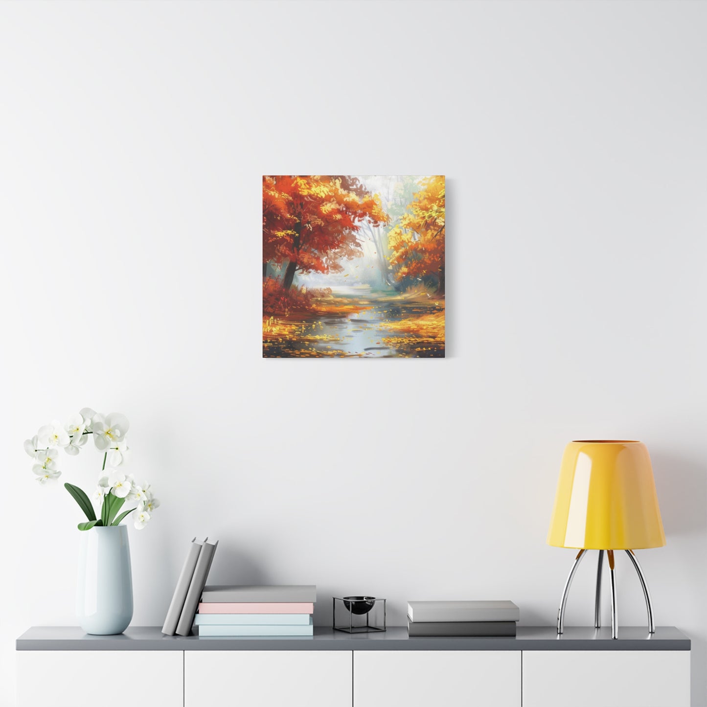 Autumn Serenity Canvas Art, Fall Decor, Nature Wall Art, Seasonal Home Decoration, Cozy Living Room Art