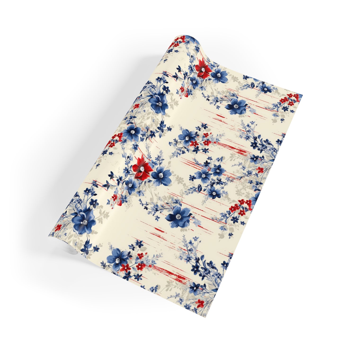Floral Gift Wrapping Paper Roll, Stylish Wrapping for Birthdays, Weddings, Holidays, Crafting, Gift Presentation