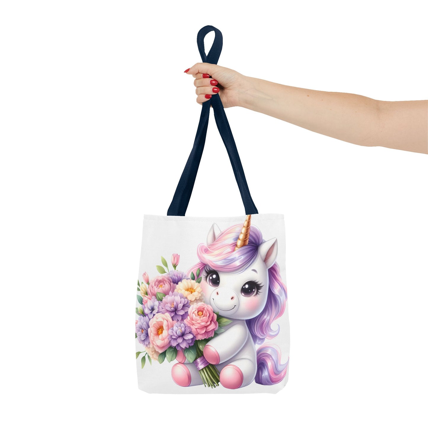 Cute Unicorn Tote Bag, Flower Girl Gift, Kids Birthday Party, Magical Purse for Women, Eco-Friendly Shopping Bag