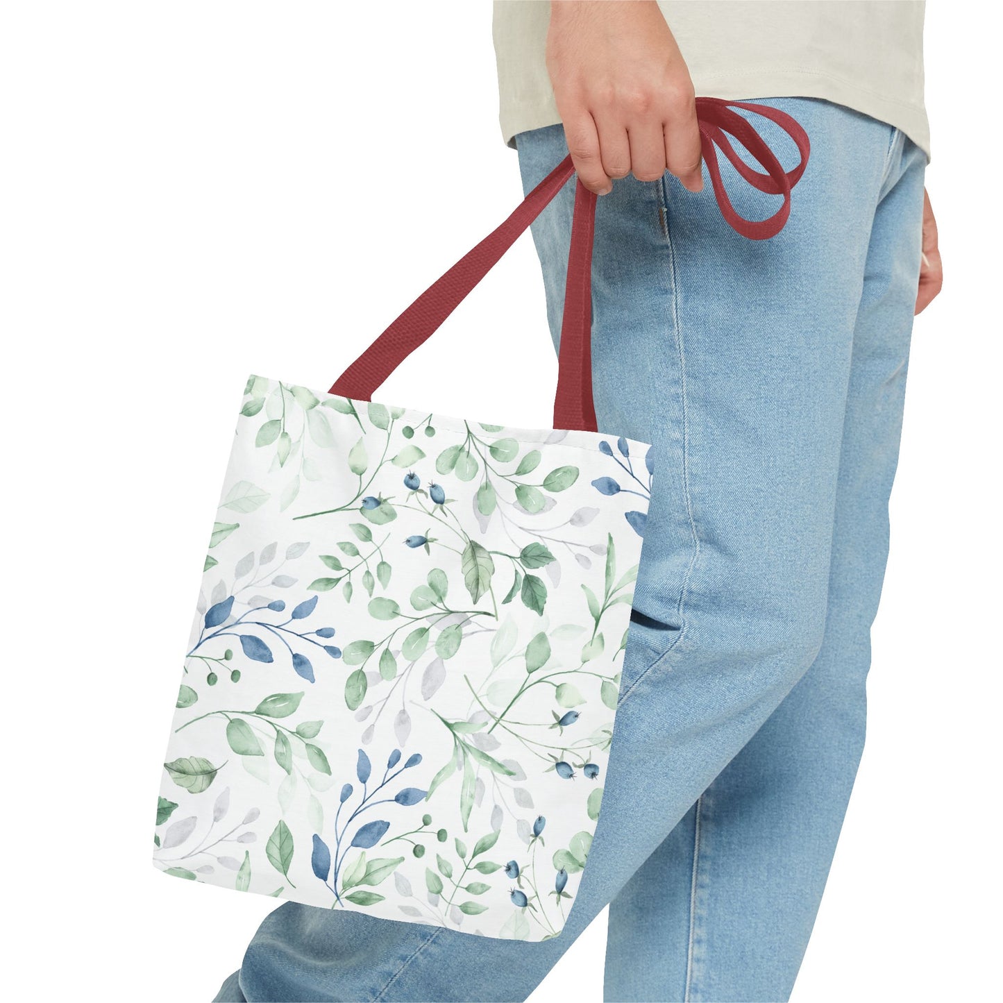 Botanical Print Tote Bag, Eco-Friendly Shopping Bag, Stylish Handbag, Gift for Her, Floral Design Tote, Everyday Use Bag