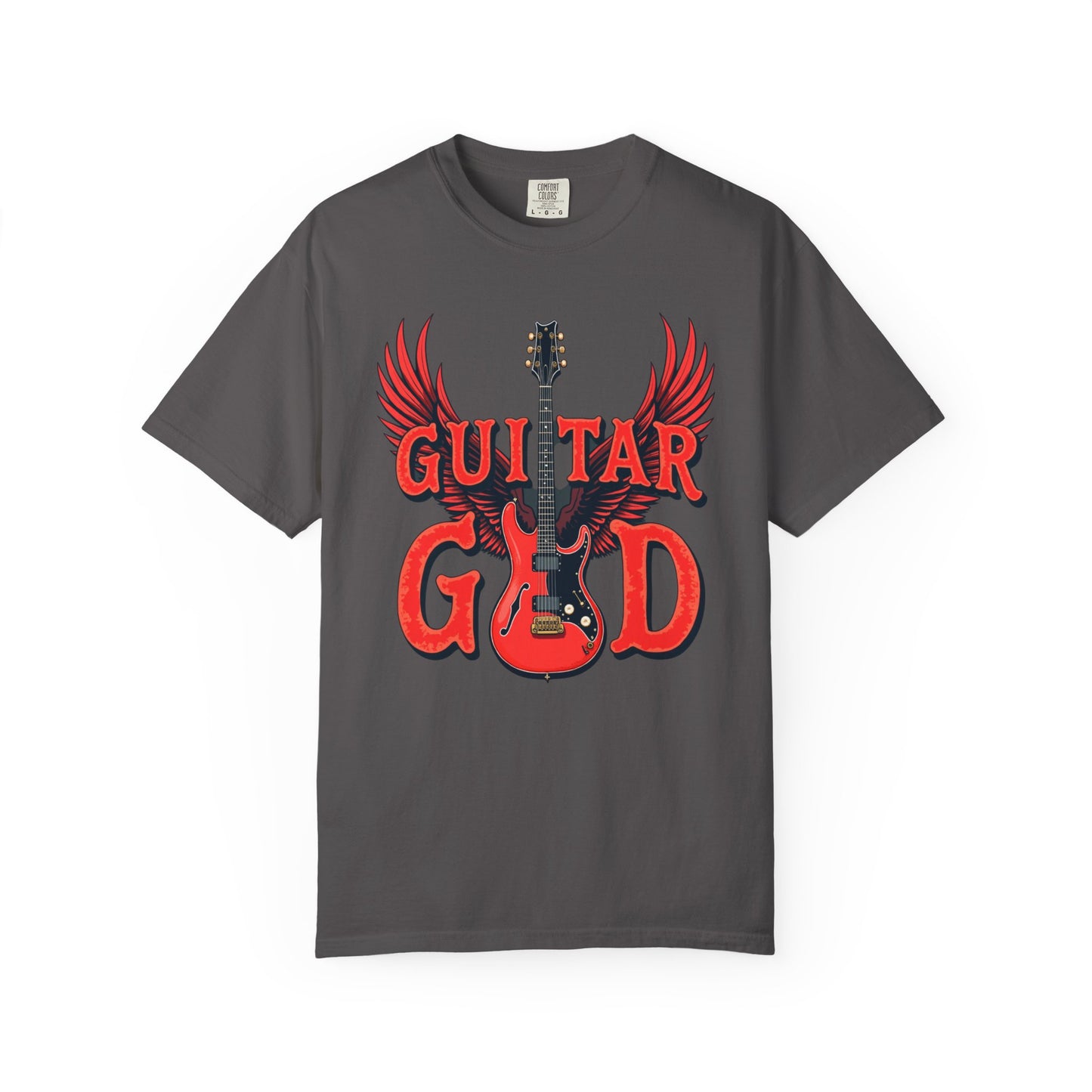 Guitar God T-Shirt, Music Lover Gift, Unisex Graphic Tee, Rock & Roll Apparel, Concert Outfit, Gift for Musicians