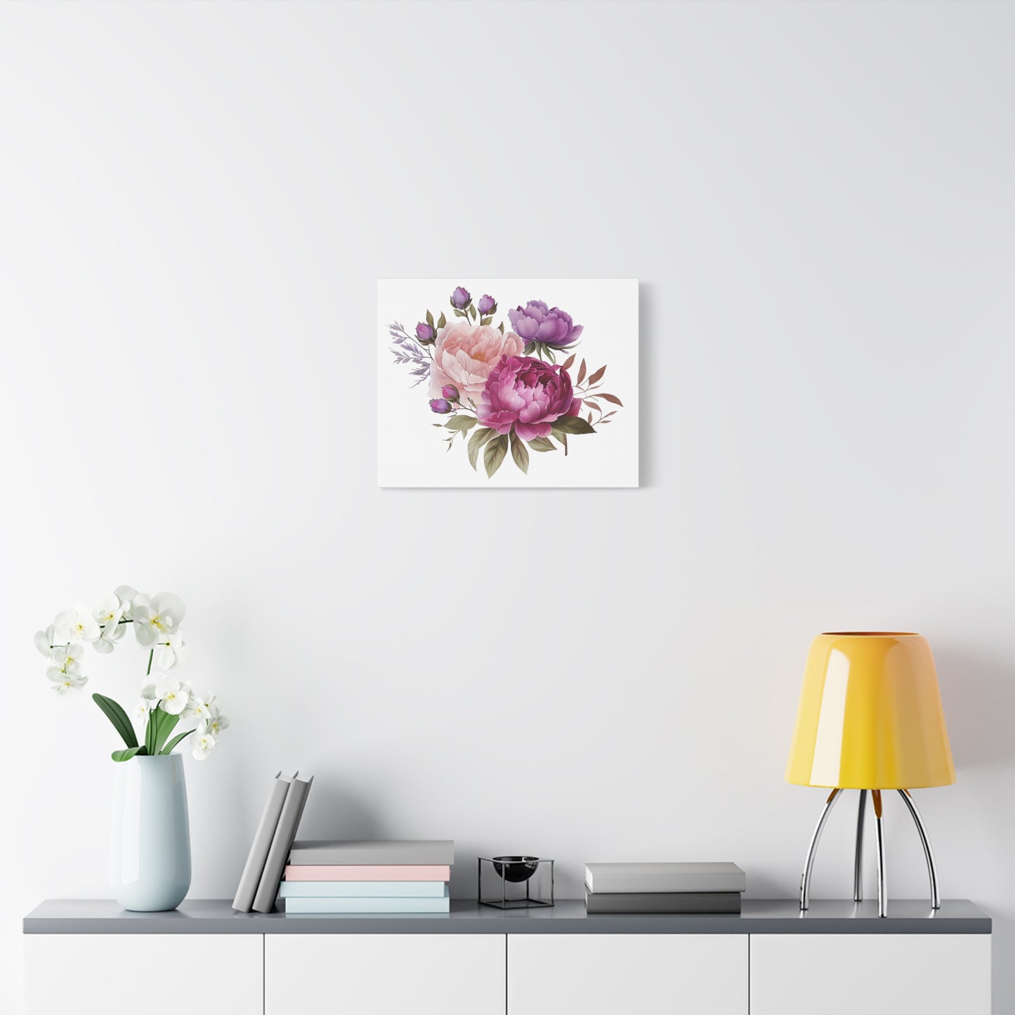 Floral Wall Art Canvas, Home Decor, Gift for Her, Peony Art, Living Room Decoration, Mothers Day