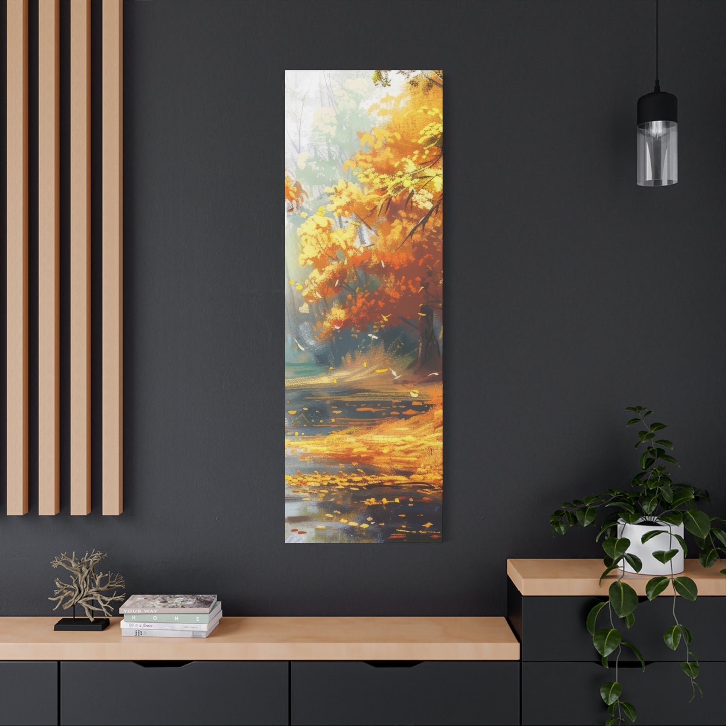 Autumn Serenity Canvas Print, Fall Decor, Home Wall Art, Nature Artwork, Gift for Nature Lovers, Cozy Decorating