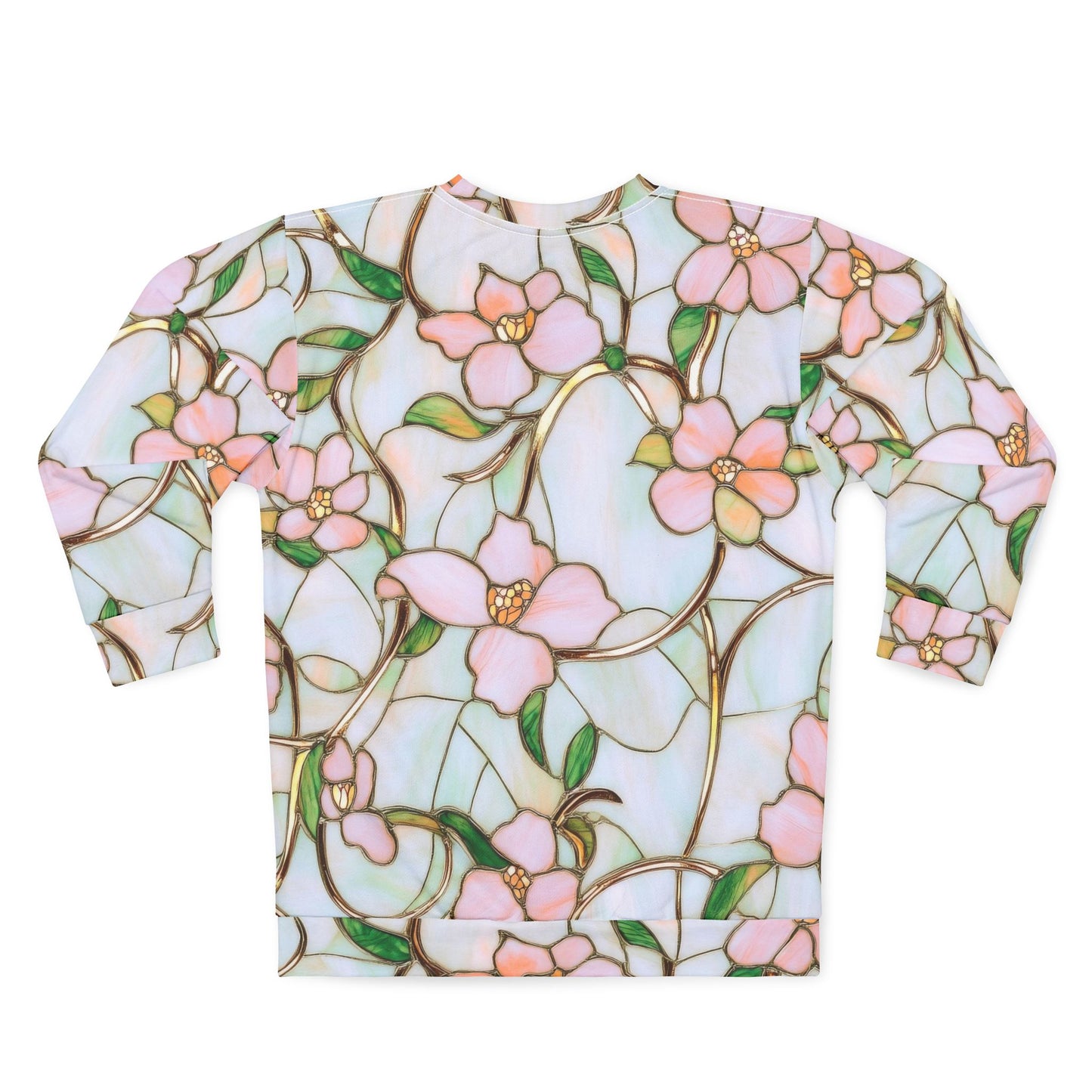 Stylish Floral Unisex Sweatshirt, Cozy Spring Fashion, Gift for Her, Perfect for Everyday Wear, Floral AOP Design