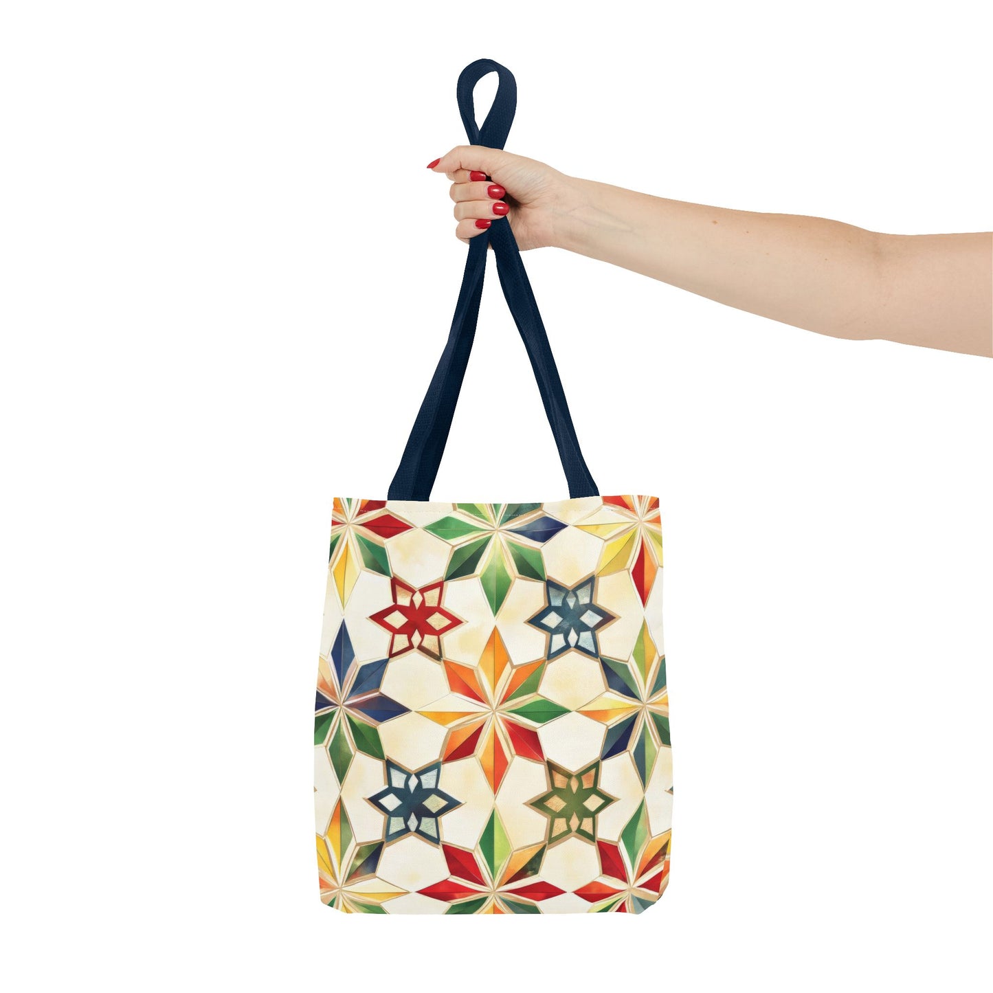 Colorful Geometric Tote Bag - Versatile Shopping Bag, Beach Tote, Gym Bag, Eco-Friendly Gift, Travel Companion