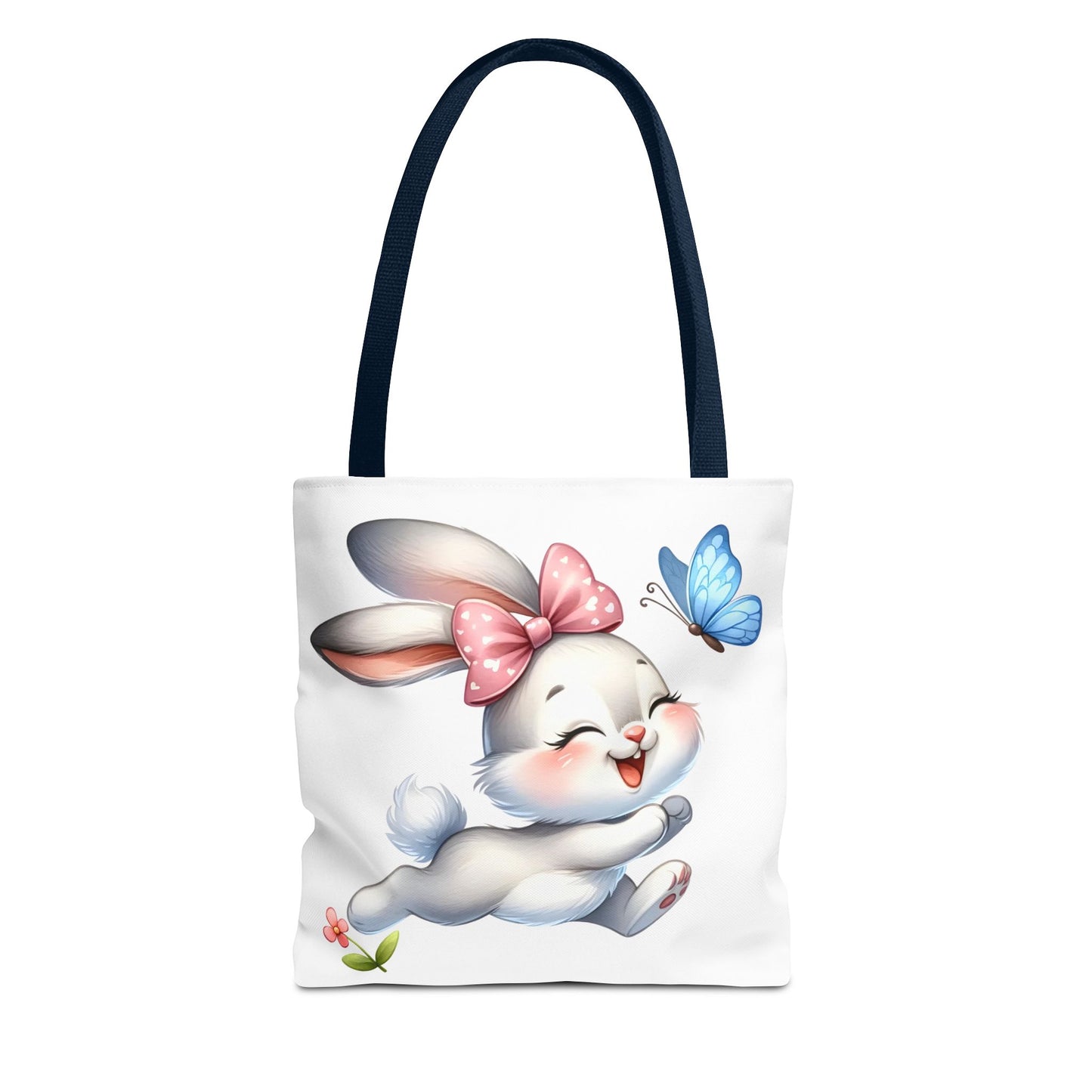 Cute Bunny Tote Bag - Stylish, Practical, Spring Decor, Easter Gift, Floral Shopping