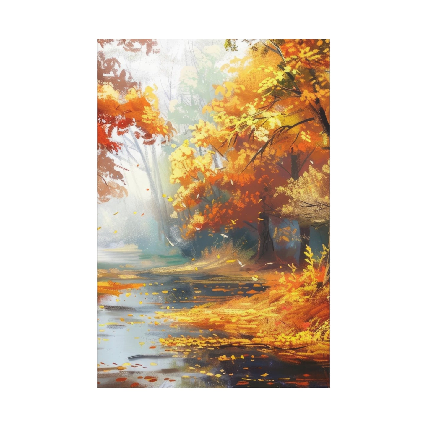 Autumn Serenity Canvas Print, Fall Decor, Home Wall Art, Nature Artwork, Gift for Nature Lovers, Cozy Decorating