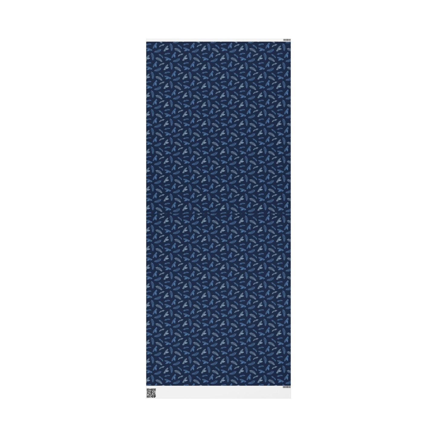 Elegant Floral Wrapping Paper, Gift Wrap for Birthdays, Holidays, Special Occasions, Eco-Friendly, Blue and White Design
