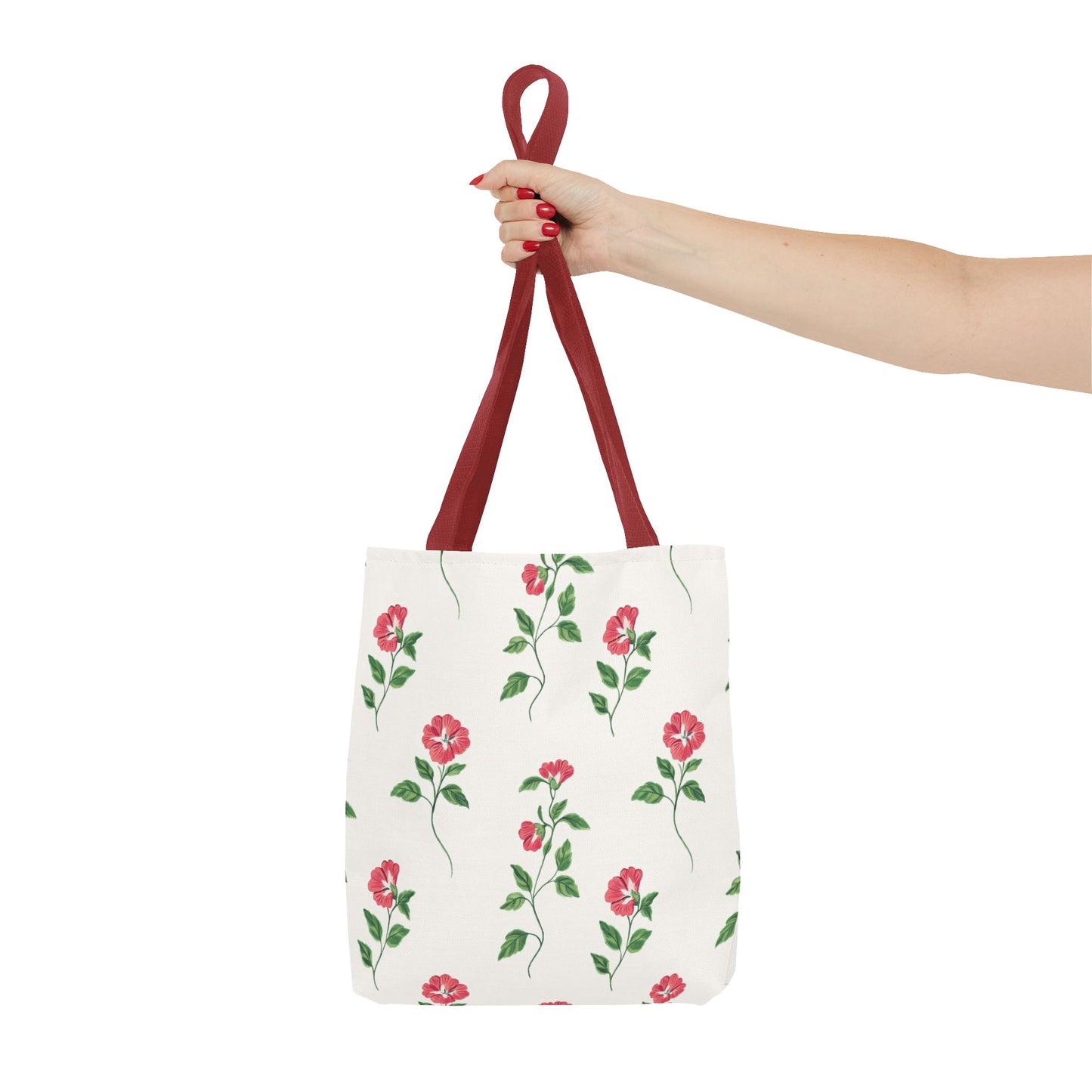 Floral Print Tote Bag - Stylish Everyday Accessory, Beach Bag, Shopping Tote, Gift for Her, Flower Lover's Canvas Bag