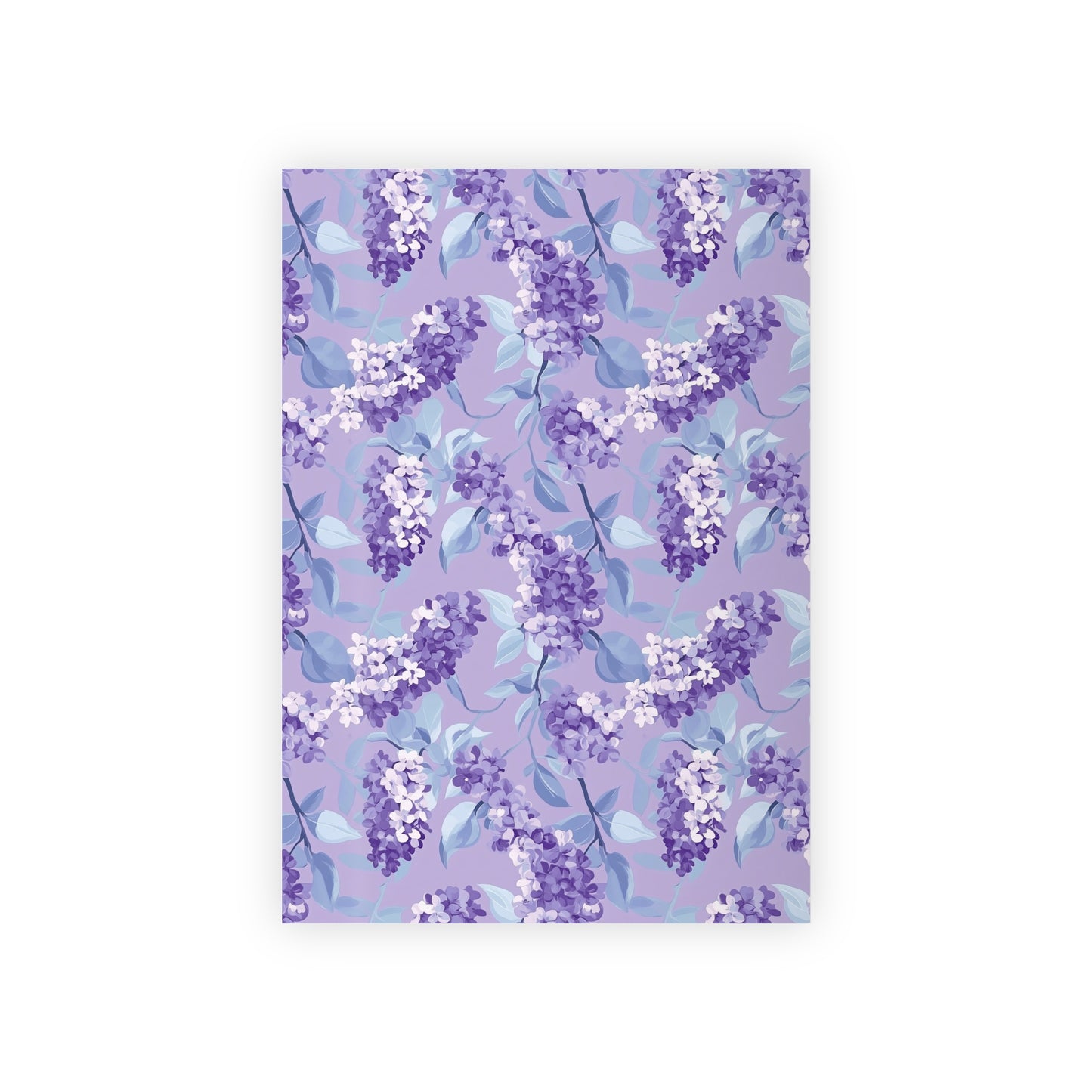 Lilac Floral Gift Wrapping Paper Roll | Elegant Purple Wrapping, Birthday, Wedding, Holiday Gift Wrap, Eco-Friendly