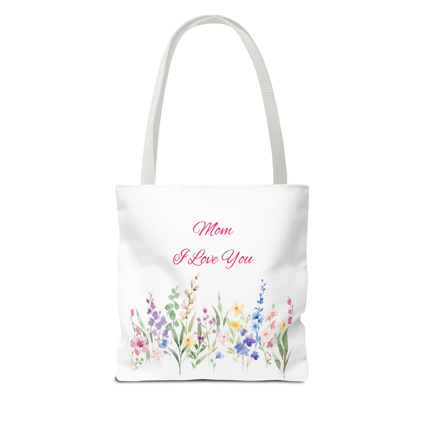 Floral Tote Bag for Moms, Mother's Day Gift, Reusable Shopping Bag, Elegant Floral Design, Eco-Friendly Mom Purse, Daily Use Bag