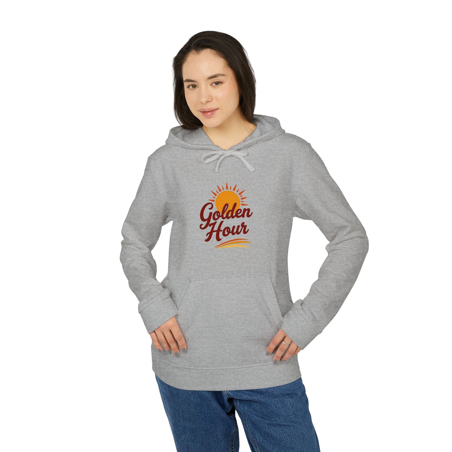 Golden Hour Fleece Hoodie - Cozy Unisex Sweatshirt for Travel, Casual Wear, Gift for Friends, Fall Fashion, Hoodie for Relaxing
