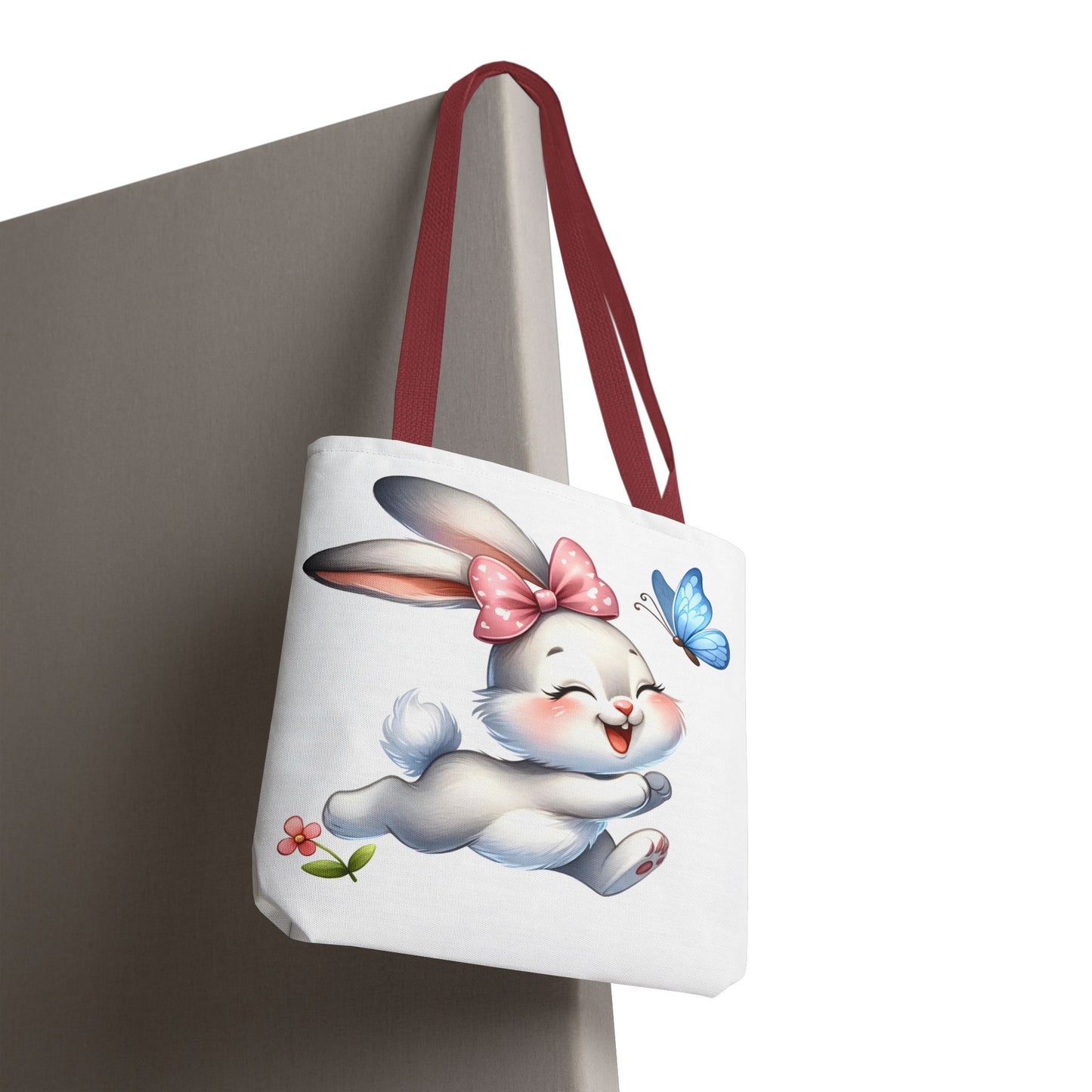 Cute Bunny Tote Bag - Stylish, Practical, Spring Decor, Easter Gift, Floral Shopping