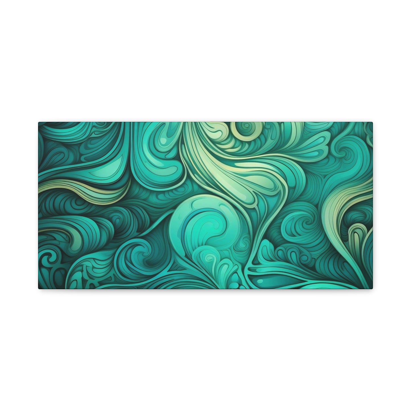 Artistic Stretched Canvas Wall Art, Modern Home Décor, Abstract Swirl Design, Living Room Decoration, Unique Gift for Art Lovers