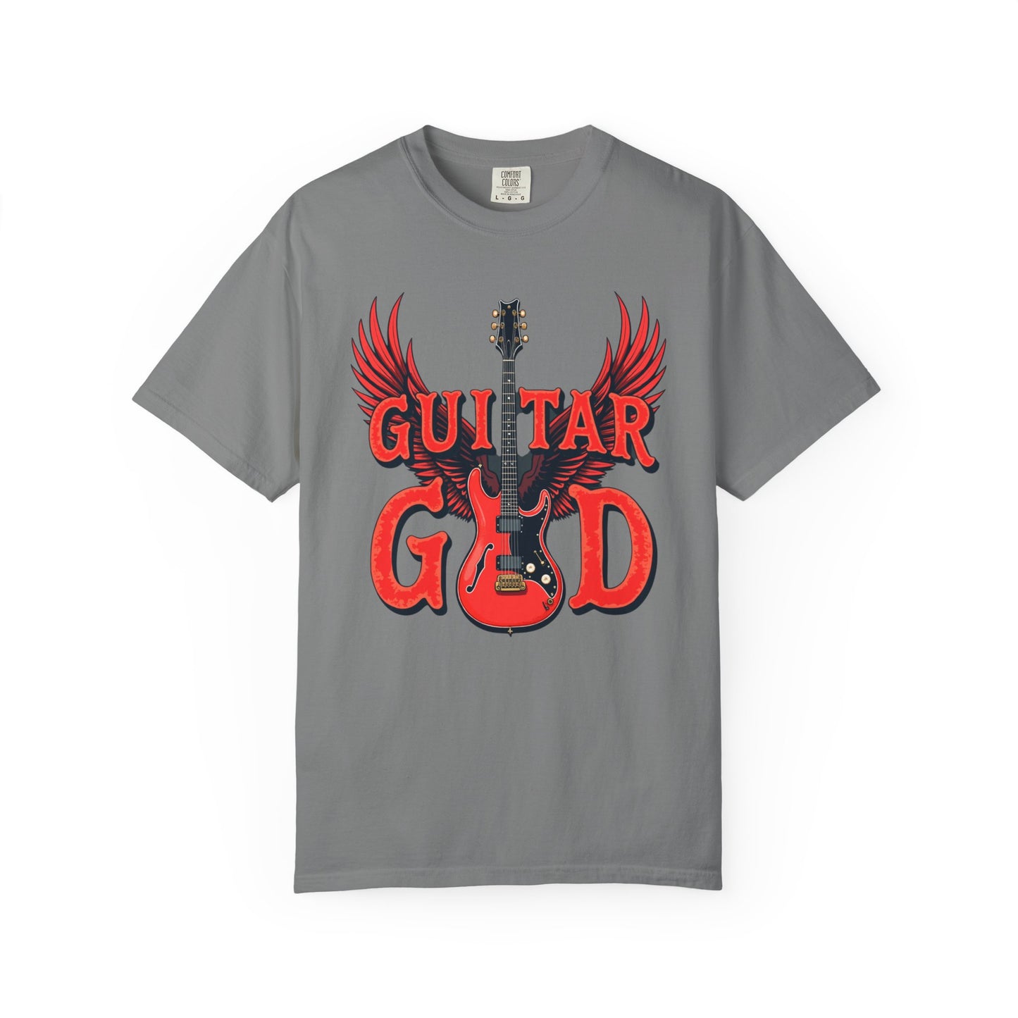 Guitar God T-Shirt, Music Lover Gift, Unisex Graphic Tee, Rock & Roll Apparel, Concert Outfit, Gift for Musicians