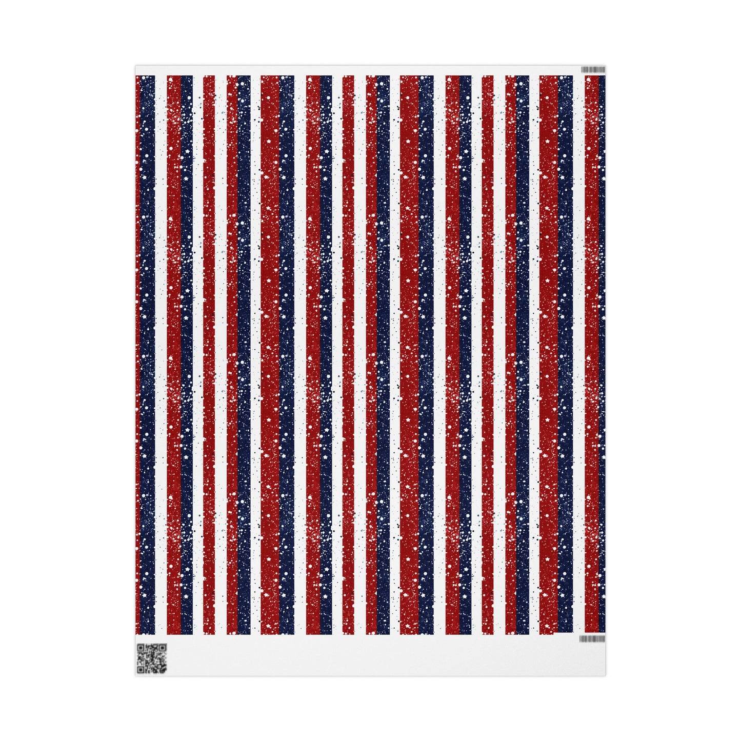 Patriotic Wrapping Paper for Holidays - Festive Gift Wrap, Independence Day, Memorial Day, Birthday, All Occasions