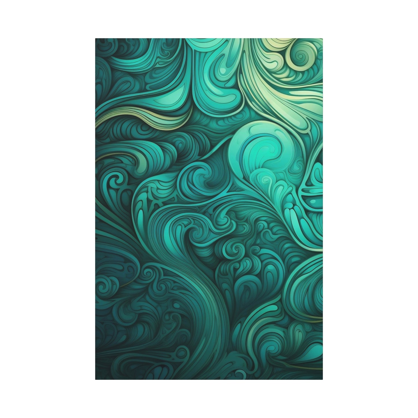 Artistic Stretched Canvas Wall Art, Modern Home Décor, Abstract Swirl Design, Living Room Decoration, Unique Gift for Art Lovers