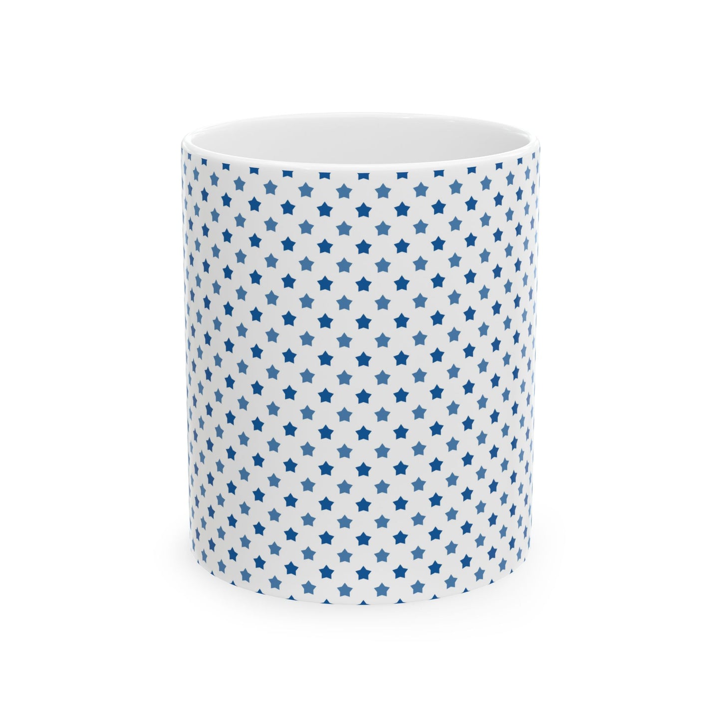 Starry Blue Ceramic Mug, Cute Coffee Cup, Gift for Her, Birthday Gift, Cozy Home Decor, Inspirational Drinkware