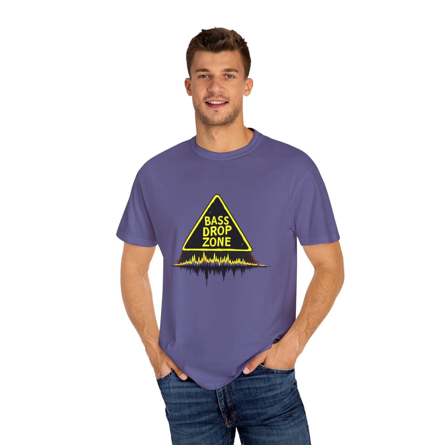 Bass Drop Zone Unisex T-Shirt, Music Lover Gift, Festival Apparel, Party Outfit, DJ Merchandise, Unique Graphic Tee