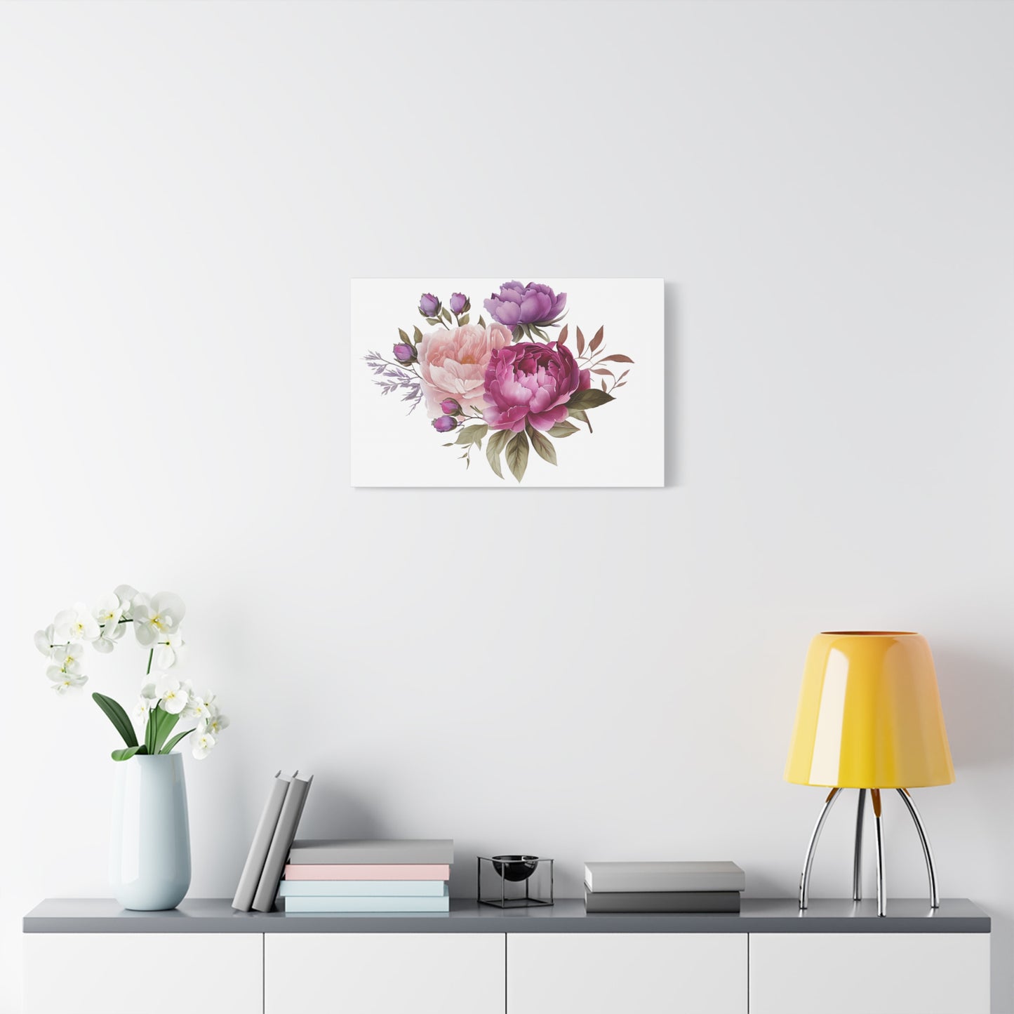 Floral Wall Art Canvas, Home Decor, Gift for Her, Peony Art, Living Room Decoration, Mothers Day