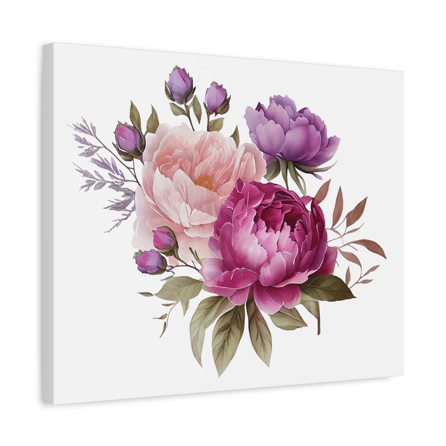 Floral Wall Art Canvas, Home Decor, Gift for Her, Peony Art, Living Room Decoration, Mothers Day