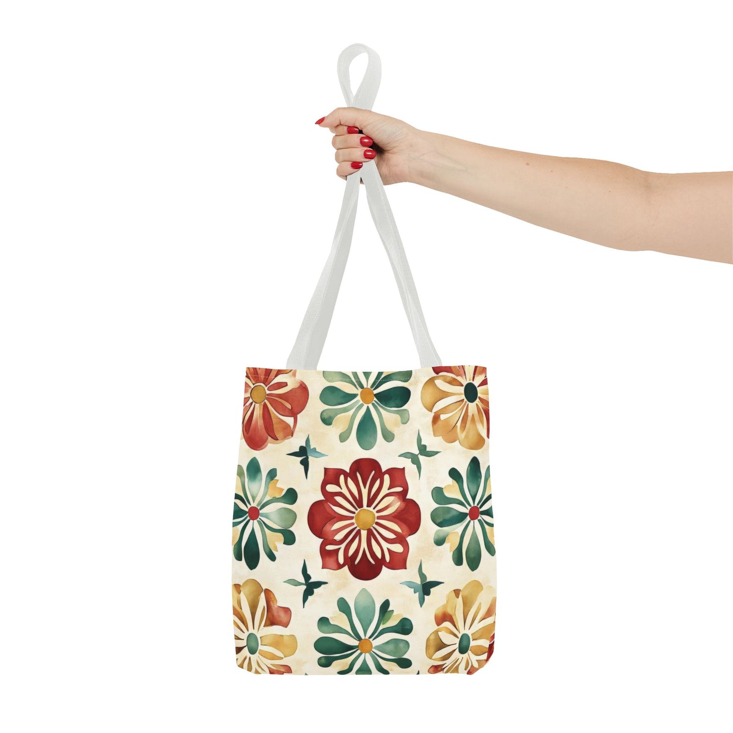 Boho Floral Tote Bag, Stylish Canvas Shopper, Eco-Friendly Bag, Beach, Travel, Grocery, Gift for Her