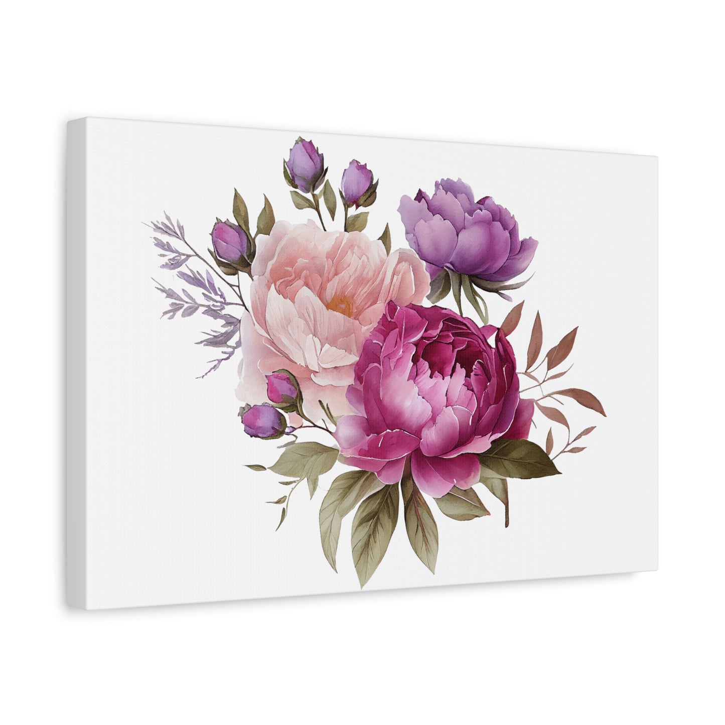 Floral Wall Art Canvas, Home Decor, Gift for Her, Peony Art, Living Room Decoration, Mothers Day