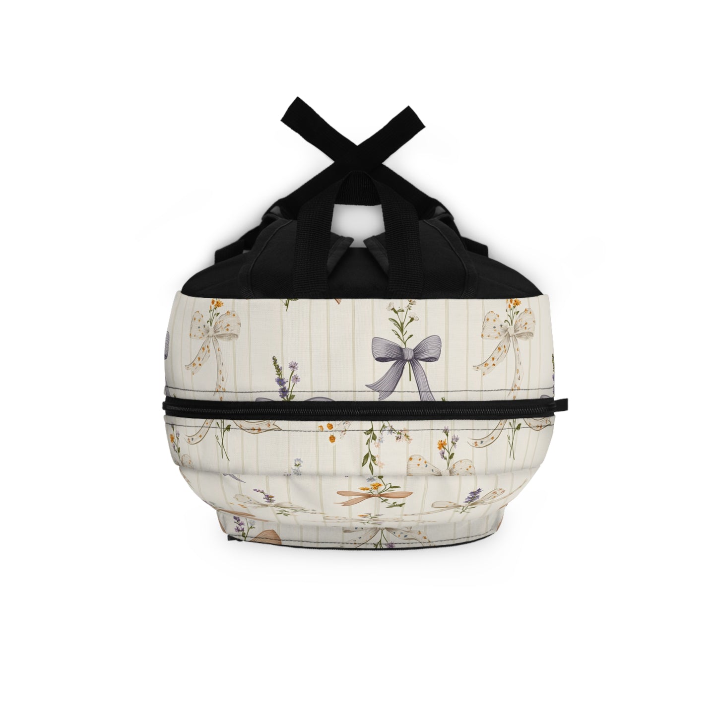 Charming Floral Backpack featuring Bows and Pastel Colors, Ideal for School, Travel, Gifts, Everyday Use, Eco-Friendly