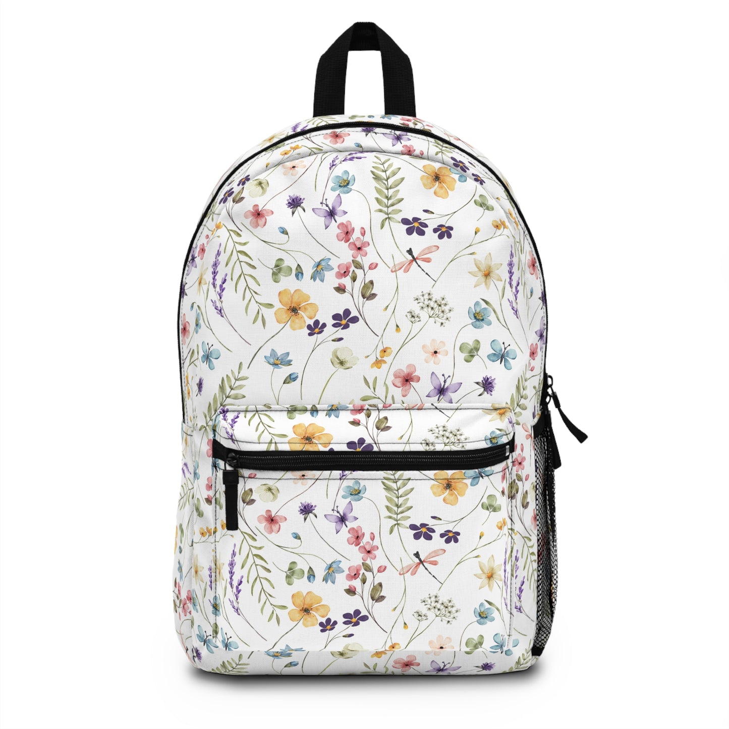 Floral Print Backpack - Stylish and Functional, Perfect for School, Travel, Nature Lovers, Gift for Her, Back to School