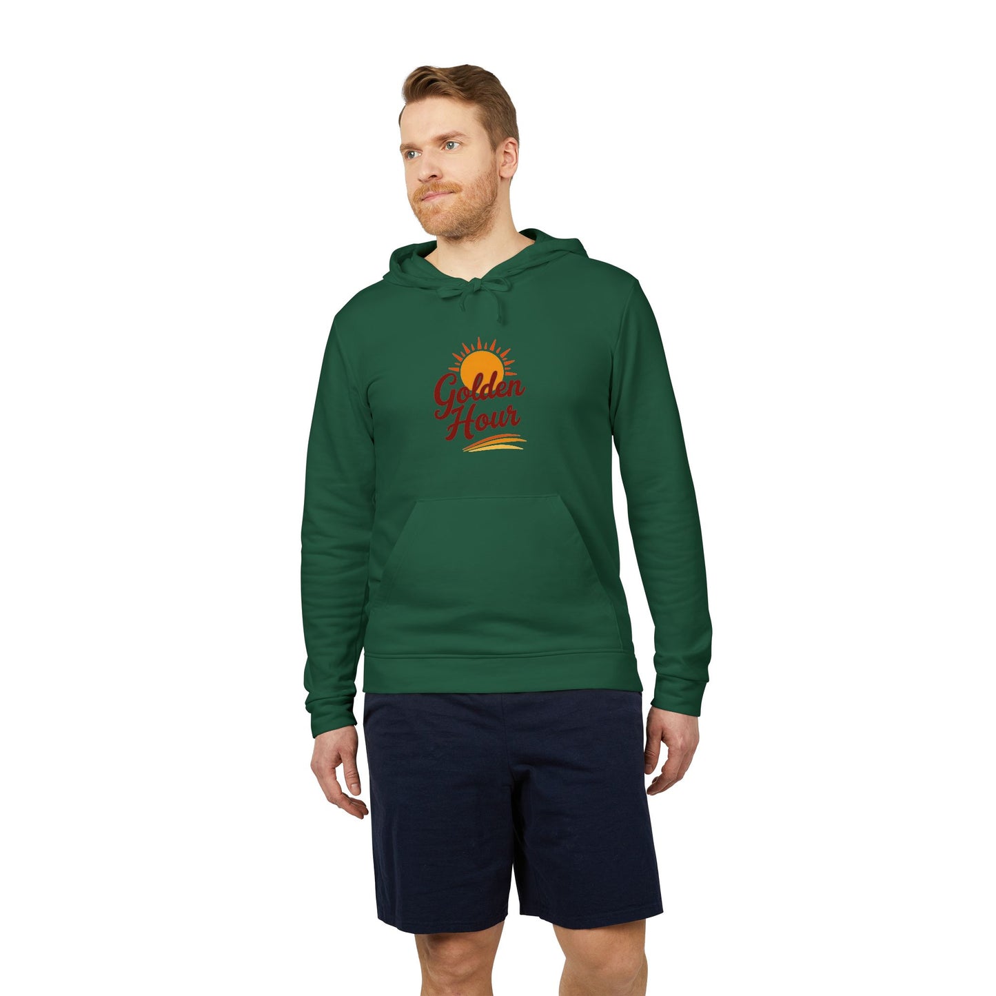 Golden Hour Fleece Hoodie - Cozy Unisex Sweatshirt for Travel, Casual Wear, Gift for Friends, Fall Fashion, Hoodie for Relaxing