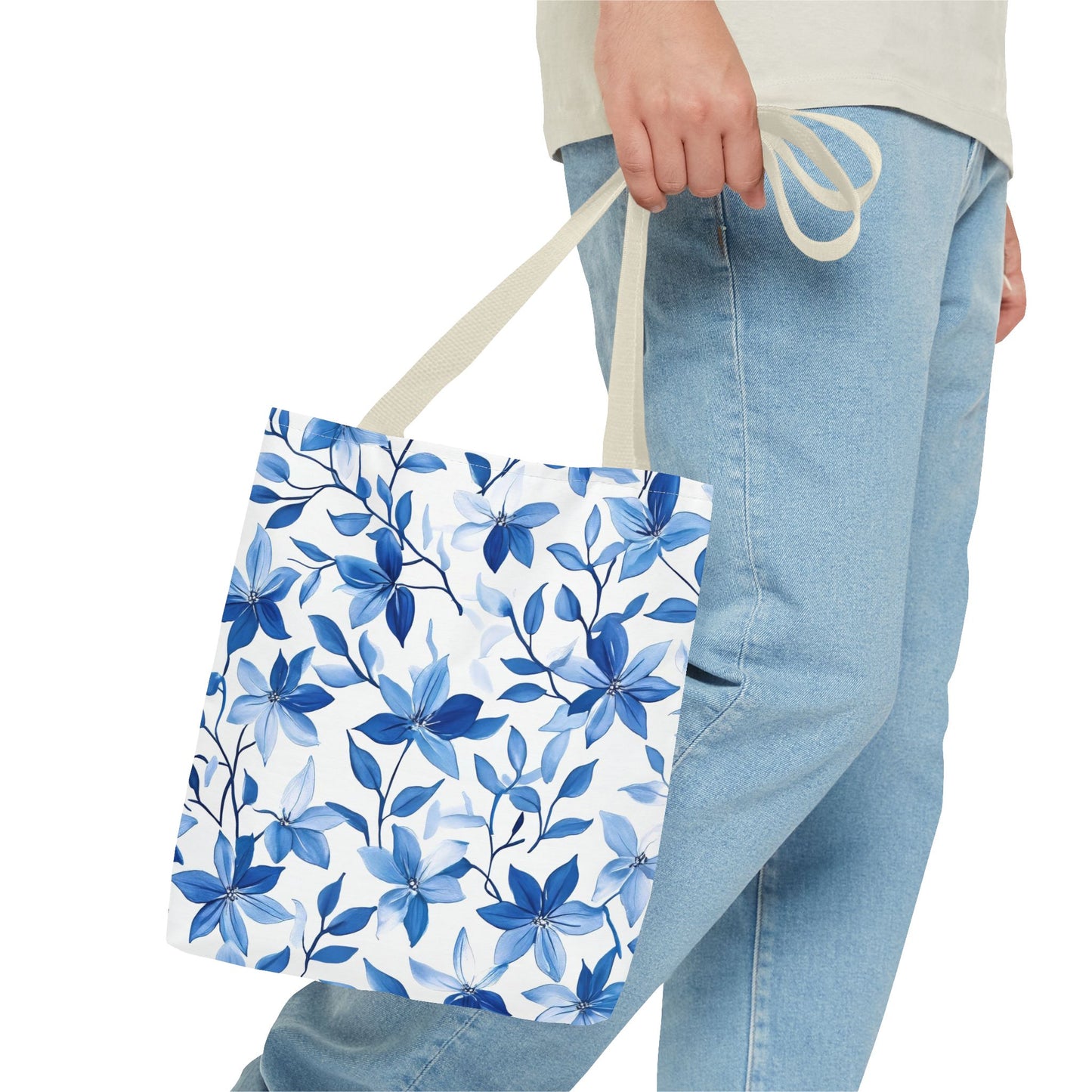 Charming Floral Tote Bag, Reusable Shopping Bag, Eco-Friendly, Gift for Her, Stylish Everyday Bag